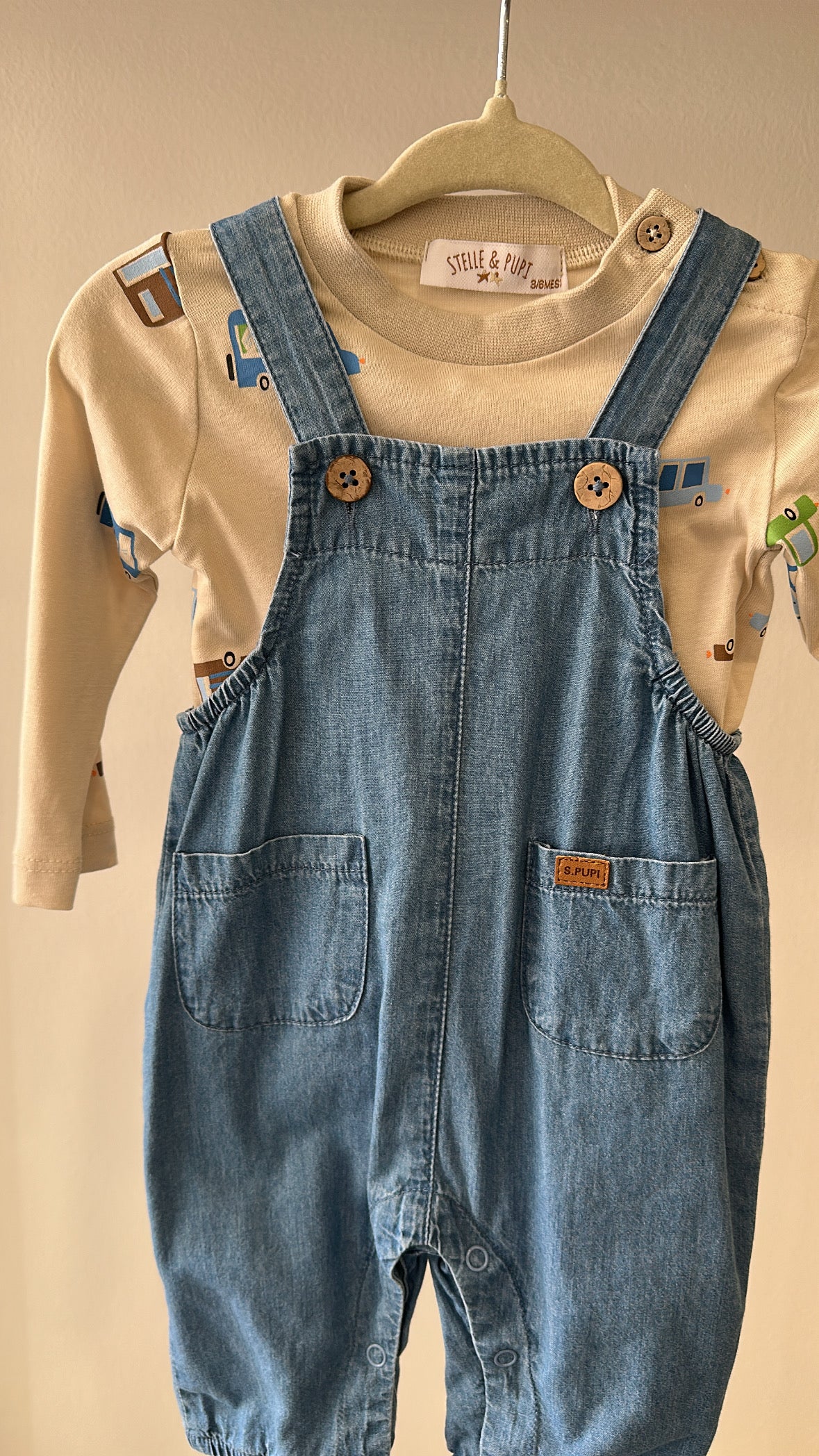 Salopette MACCHININA 3-18M - BEIGE