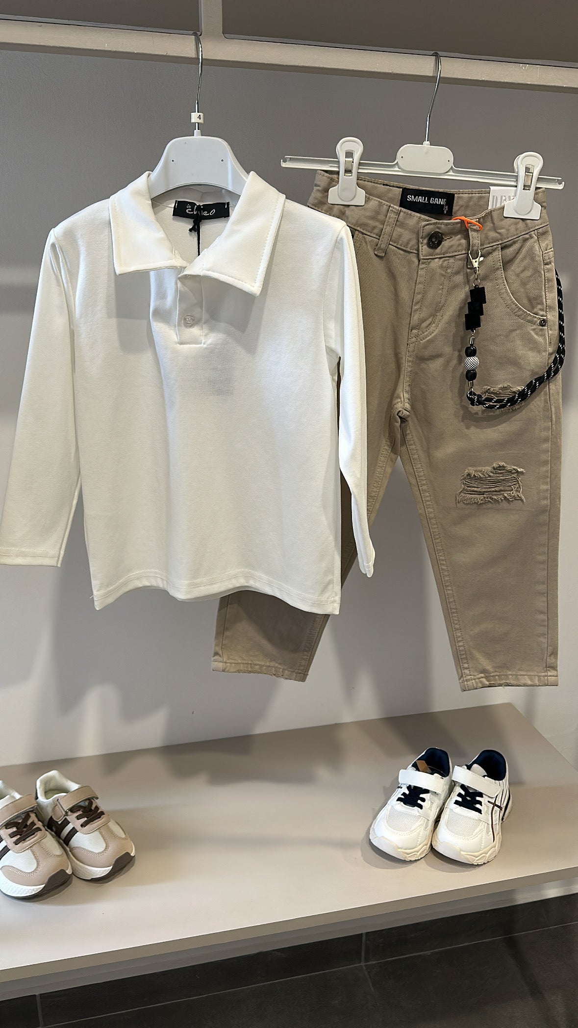 Jeans STREET 3-8A - BEIGE