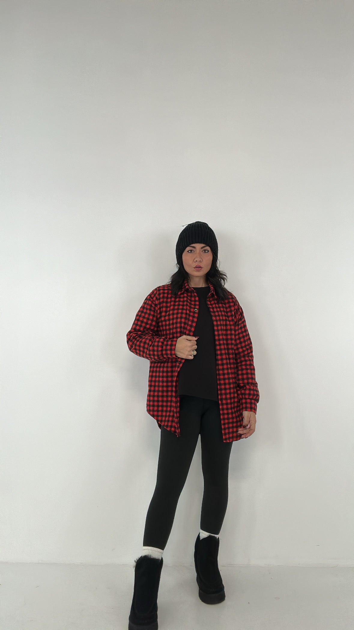 Camicia QUADRETTINI LOW - ROSSO