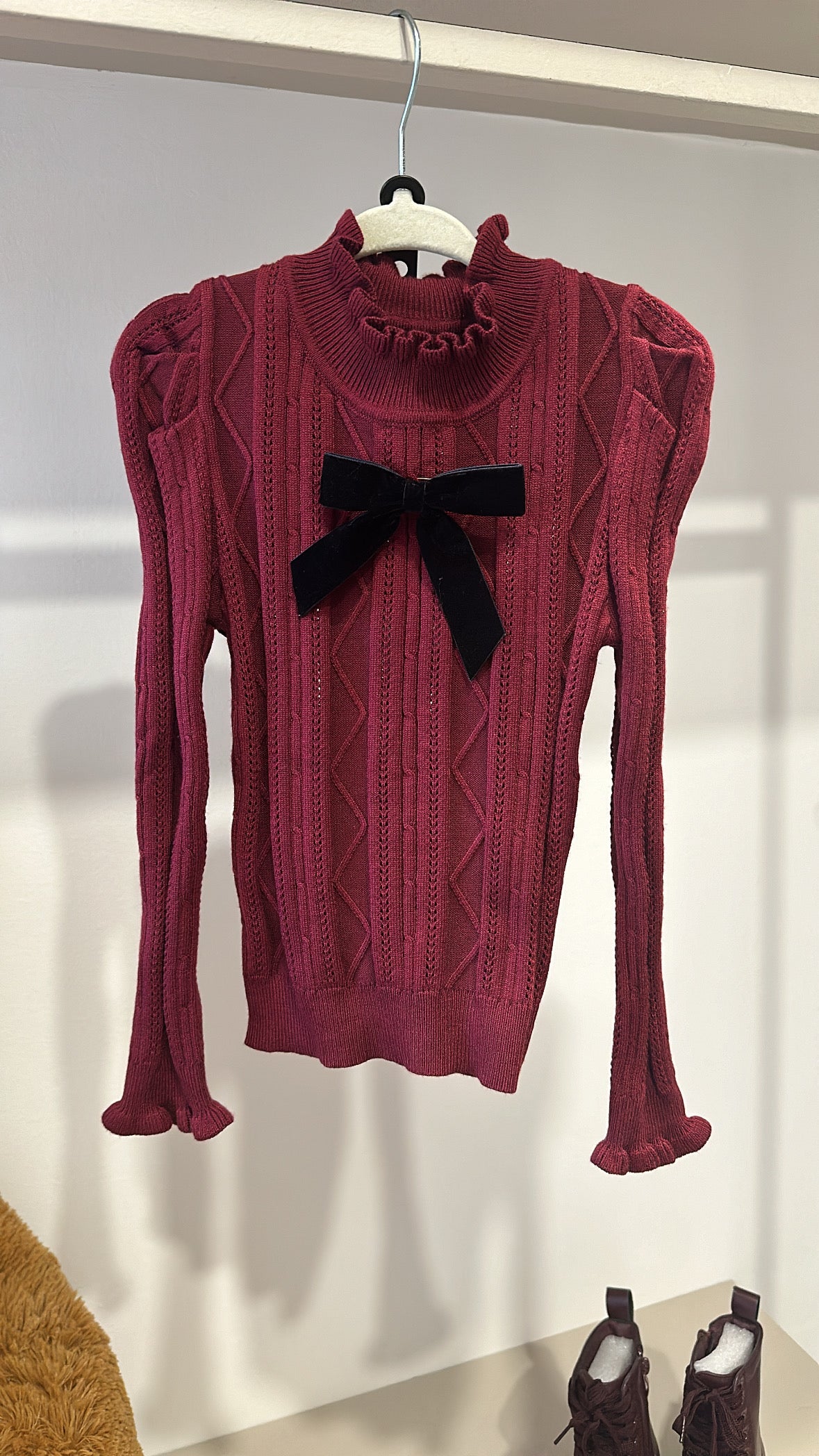 Pull CON FIOCCO 4-14A - BORDEAUX