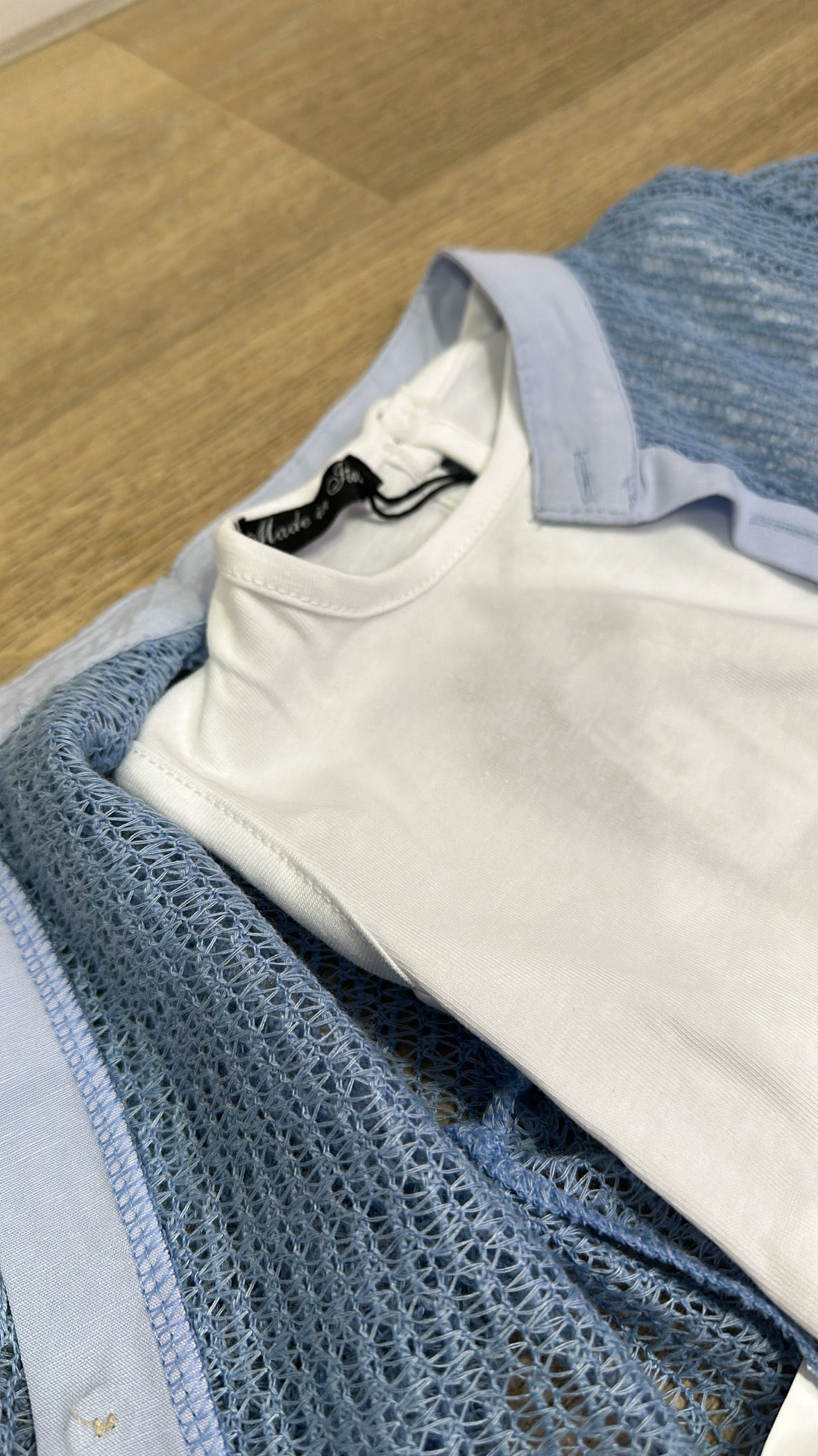 Completo TRAFORATO RENZI 9-36M - AZZURRO