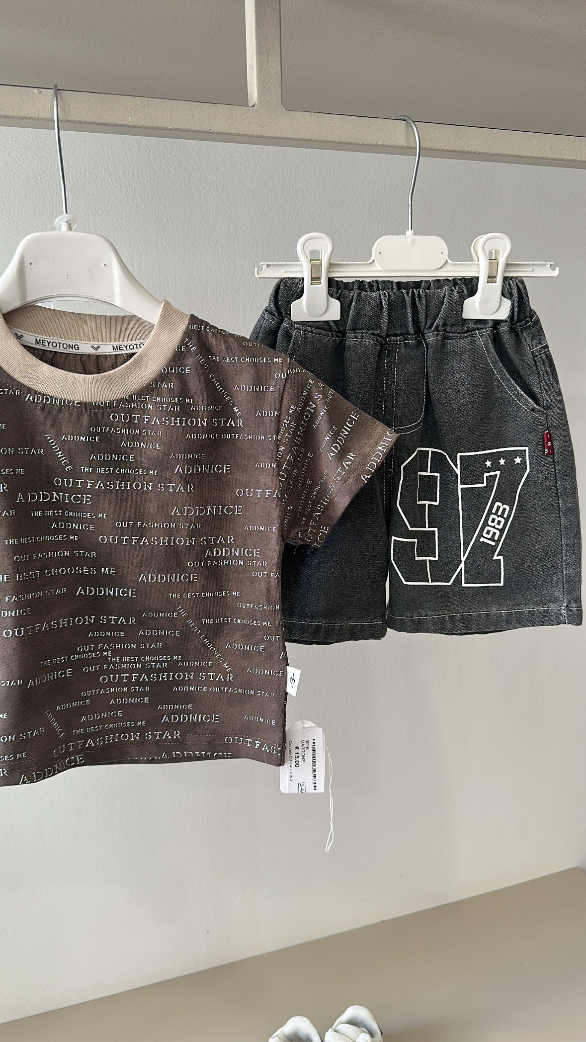 Completo OUTFASHION 3-8A - MARRONE