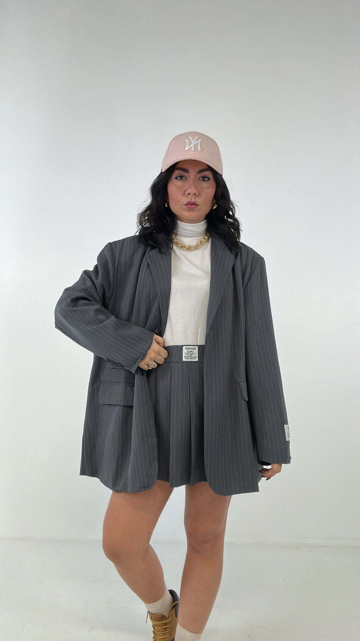 Completo GESSATO CON GONNA - GRIGIO