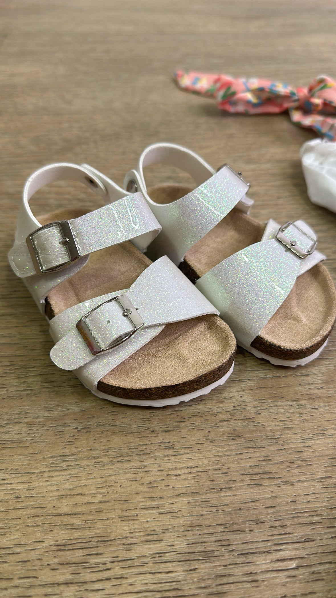 Sandalo GLITTER BIMBA - BIANCO