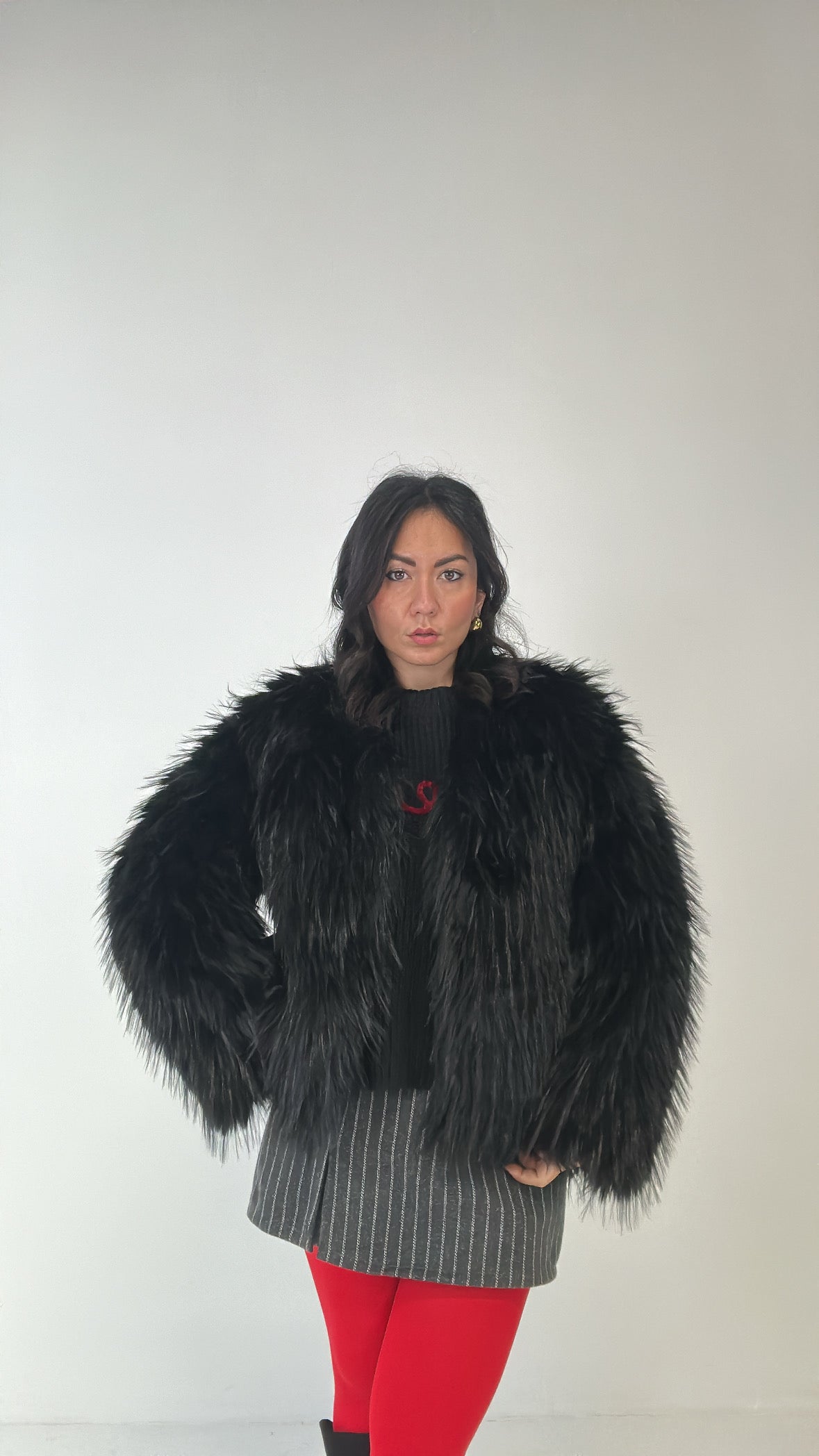 Ecopelliccia PELOSA - NERO