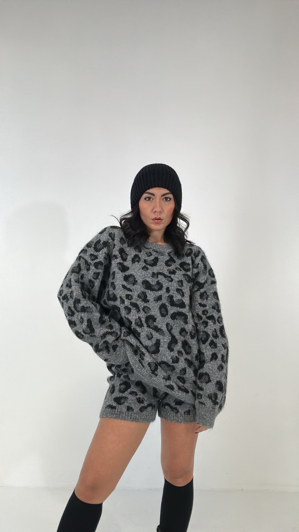 Completo MACULATO IN MAGLIA - GRIGIO