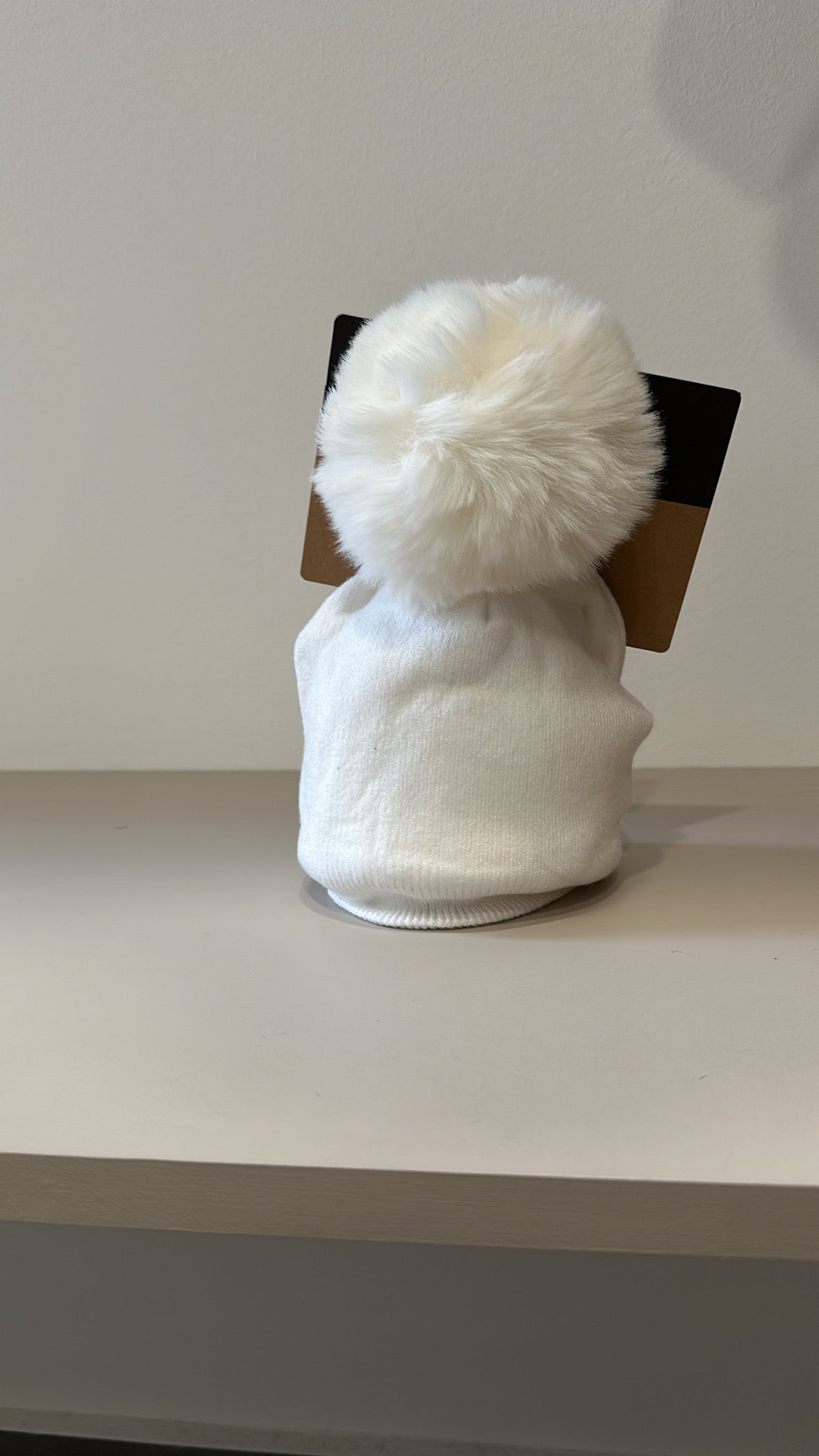 Cappellino LANA RASATO PON - BIANCO