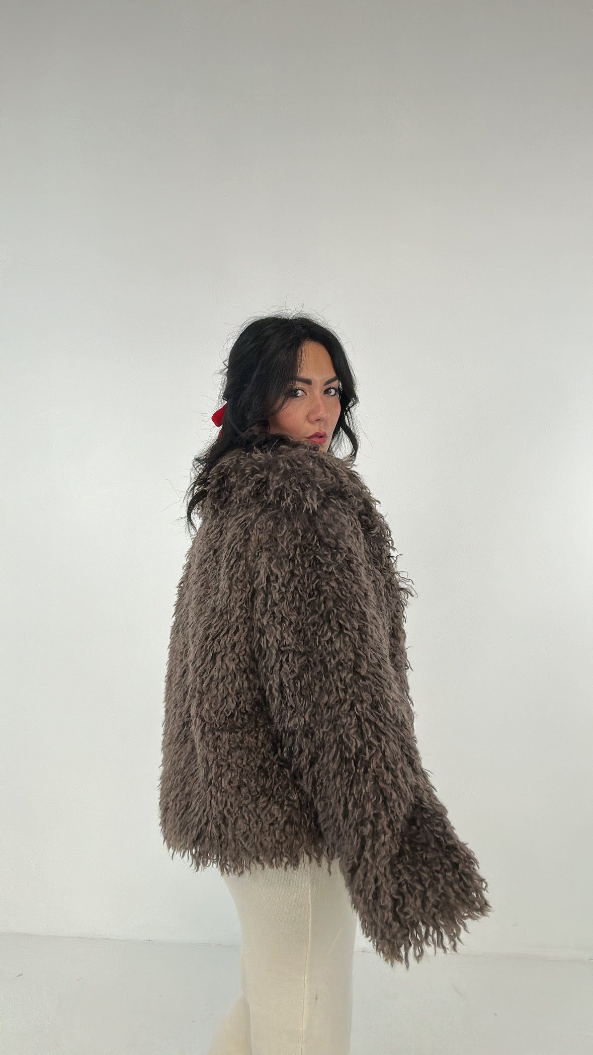 Ecopelliccia RICCIA - MARRONE