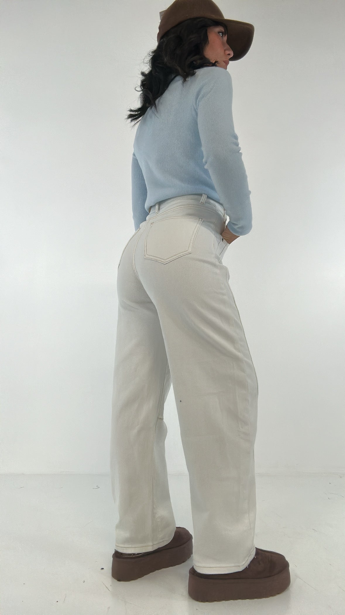 Jeans BAGGY WHITE - BIANCO