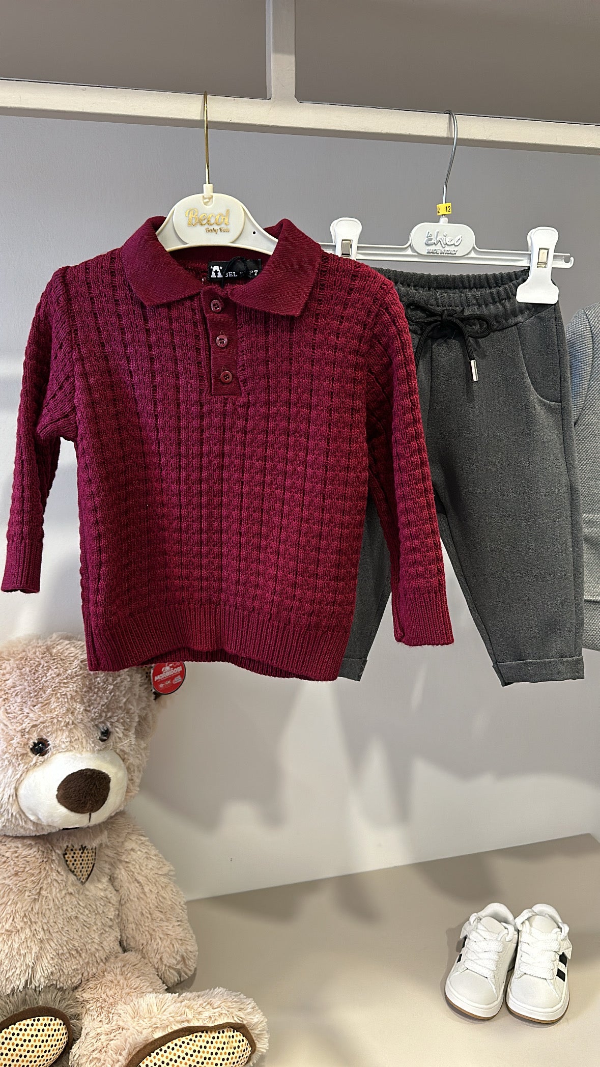Polo IN MAGLIA 12-36M - BORDEAUX