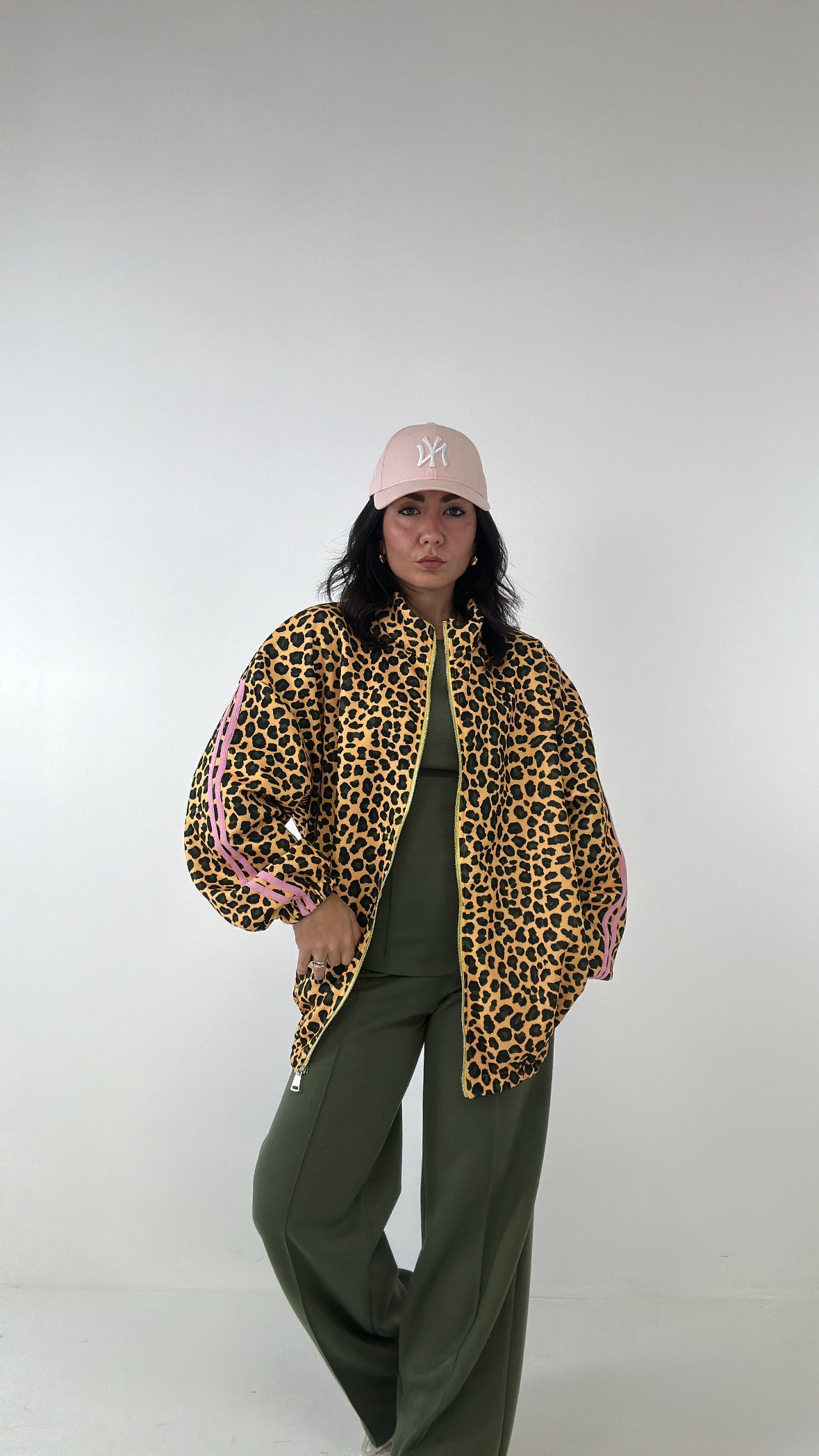 Felpa OVER MAC E STRIPES - GIALLO