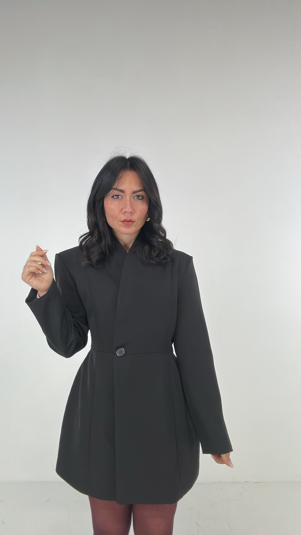 Giacca ABITO CON BOTTONE - NERO