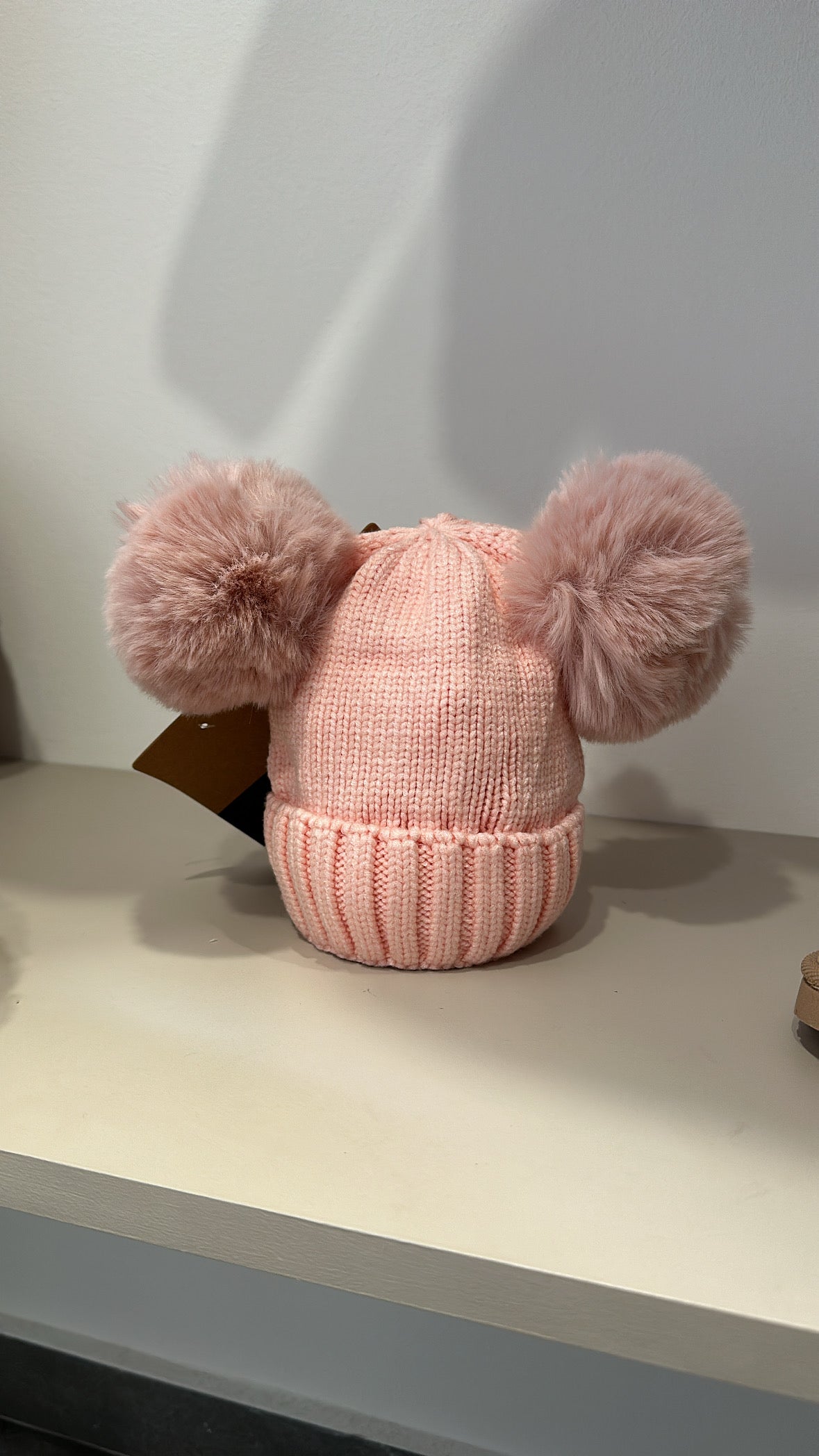Cappellino DOPPIO PON PON - ROSA CIPRIA