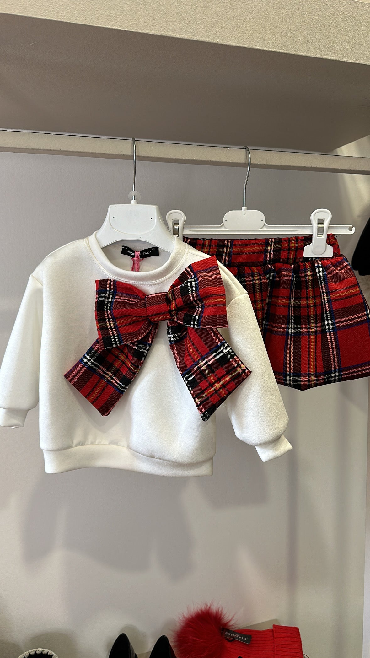 Completo FIOCCO SCOZZESE 12-36M - BIANCO