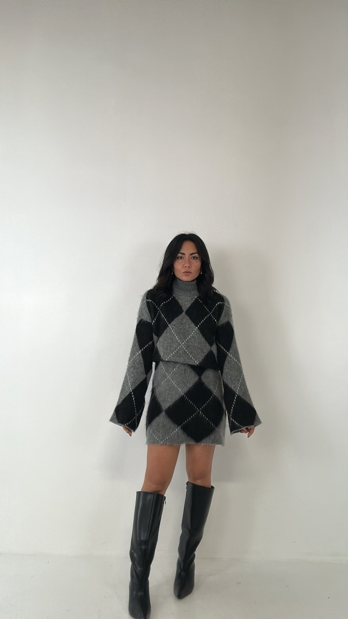 Completo ROMBO - GRIGIO