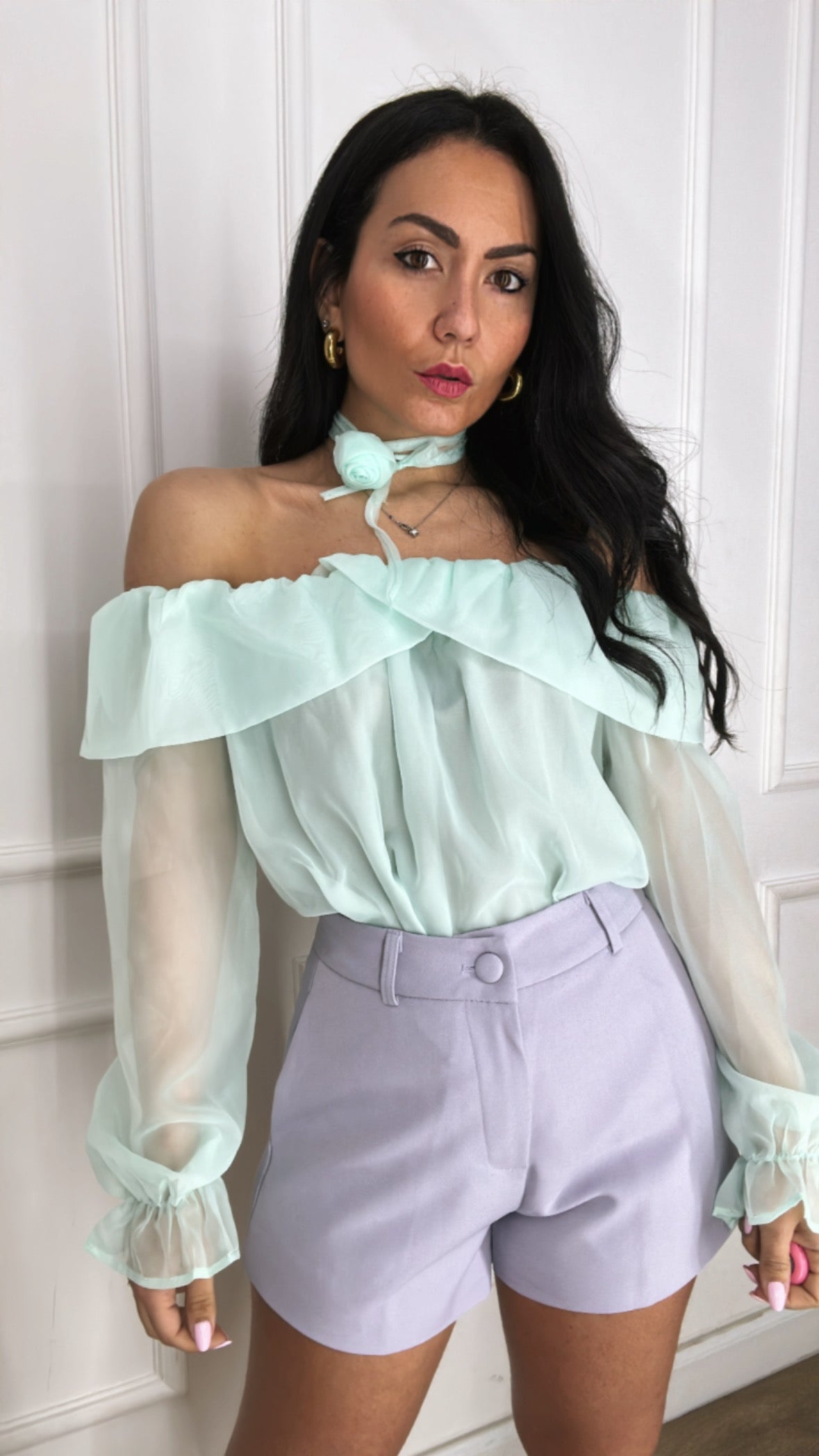 GLAM BUTTERFLY Shorts - LILA