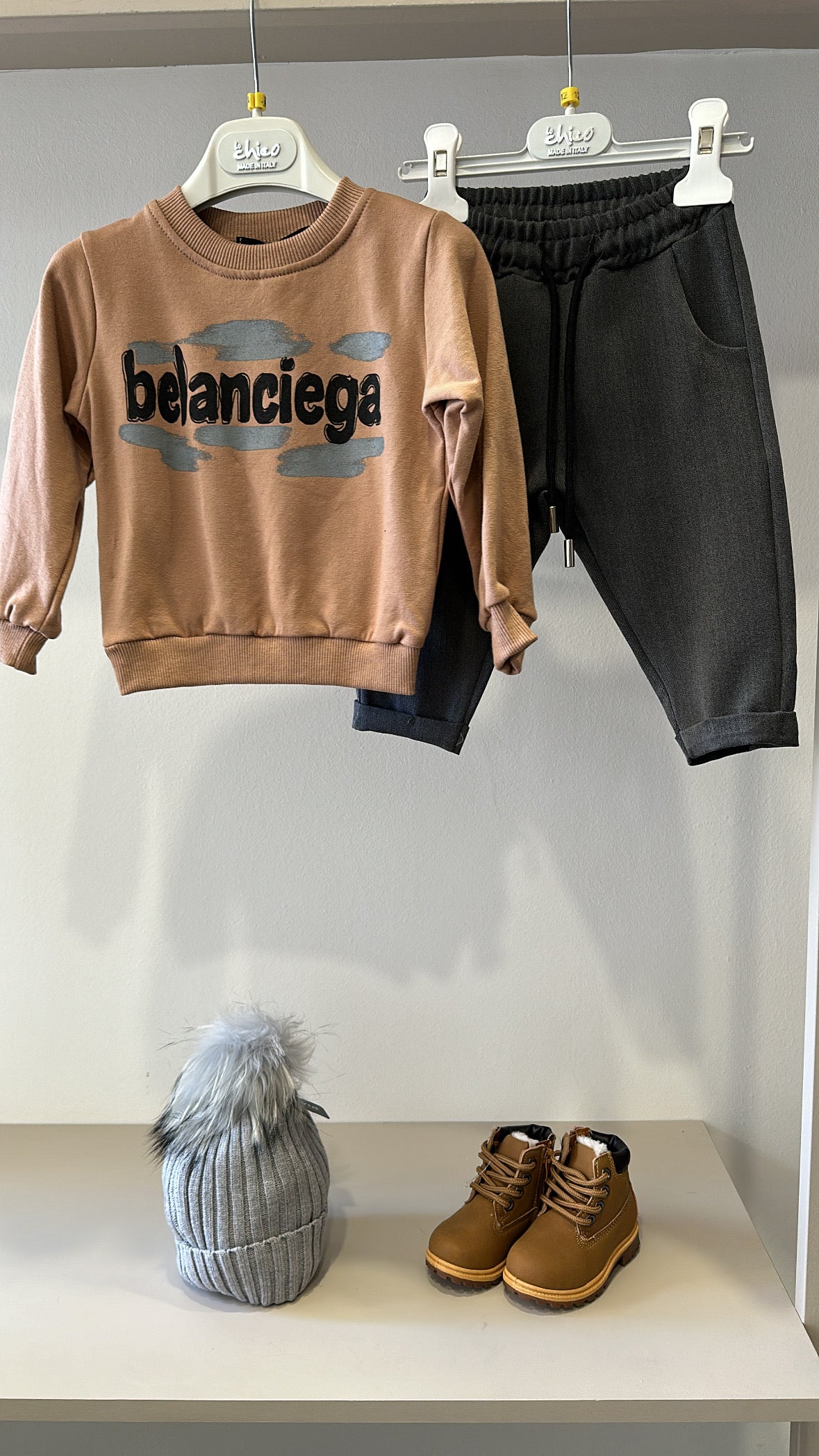 Felpa BALANCE 12-36M - CAMMELLO