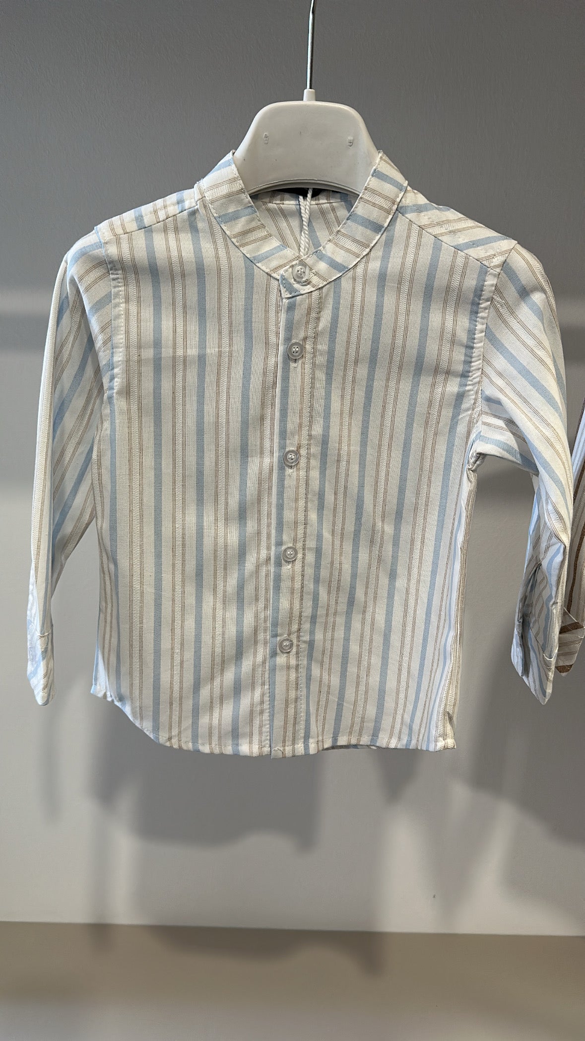 Camicia RIGHE 12-36M - AZZURRO