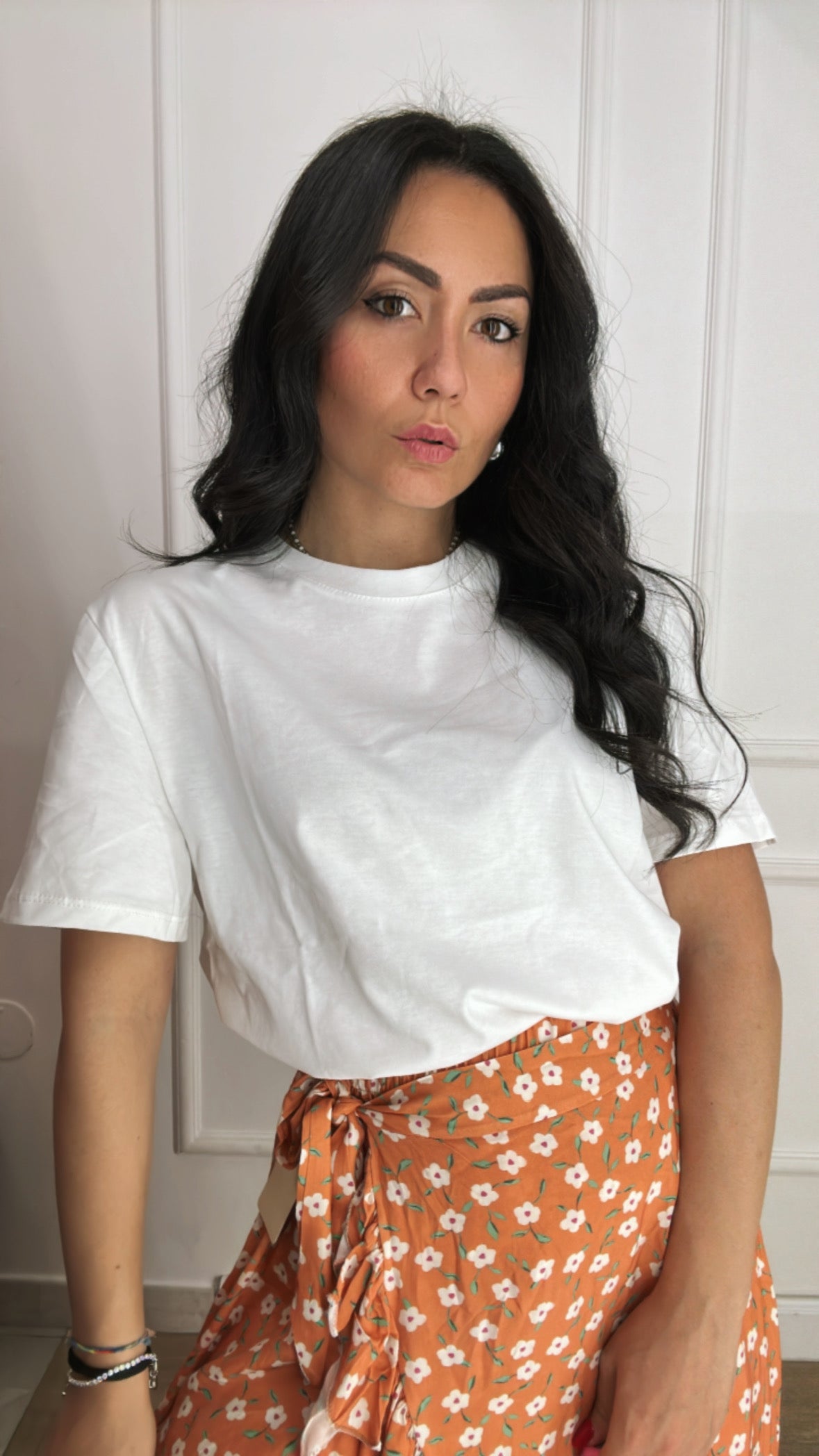 T-shirt BASIC LUMINA - BIANCO