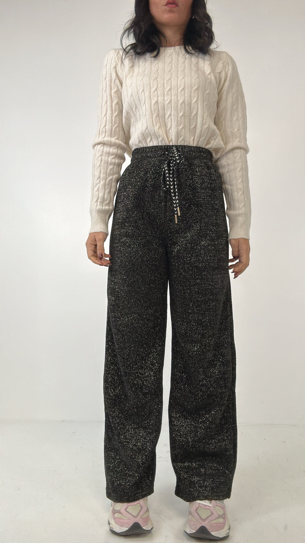 Pantalone VELLUTO LUX - NERO