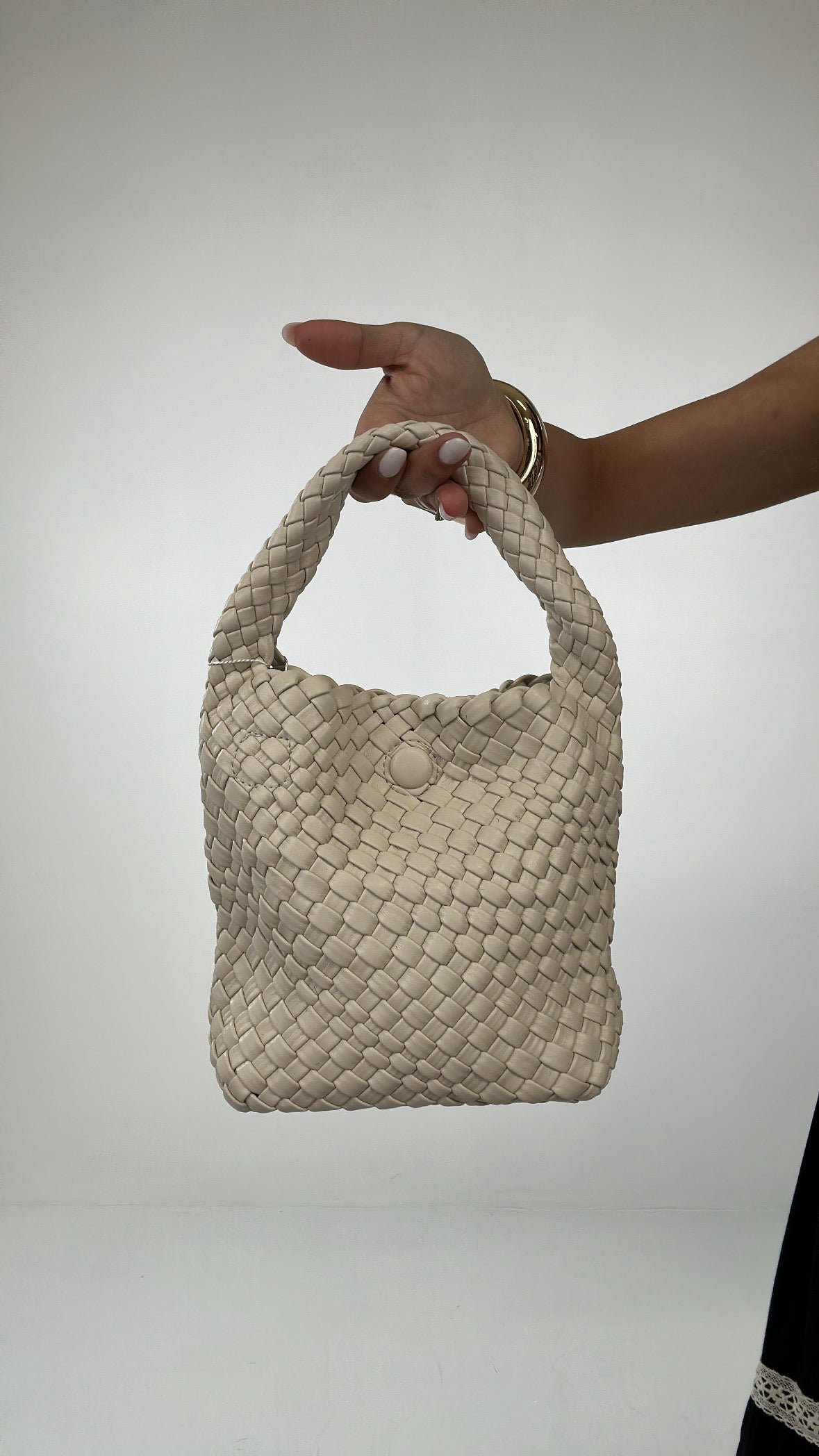 Borsa INTRECCIATA - PANNA