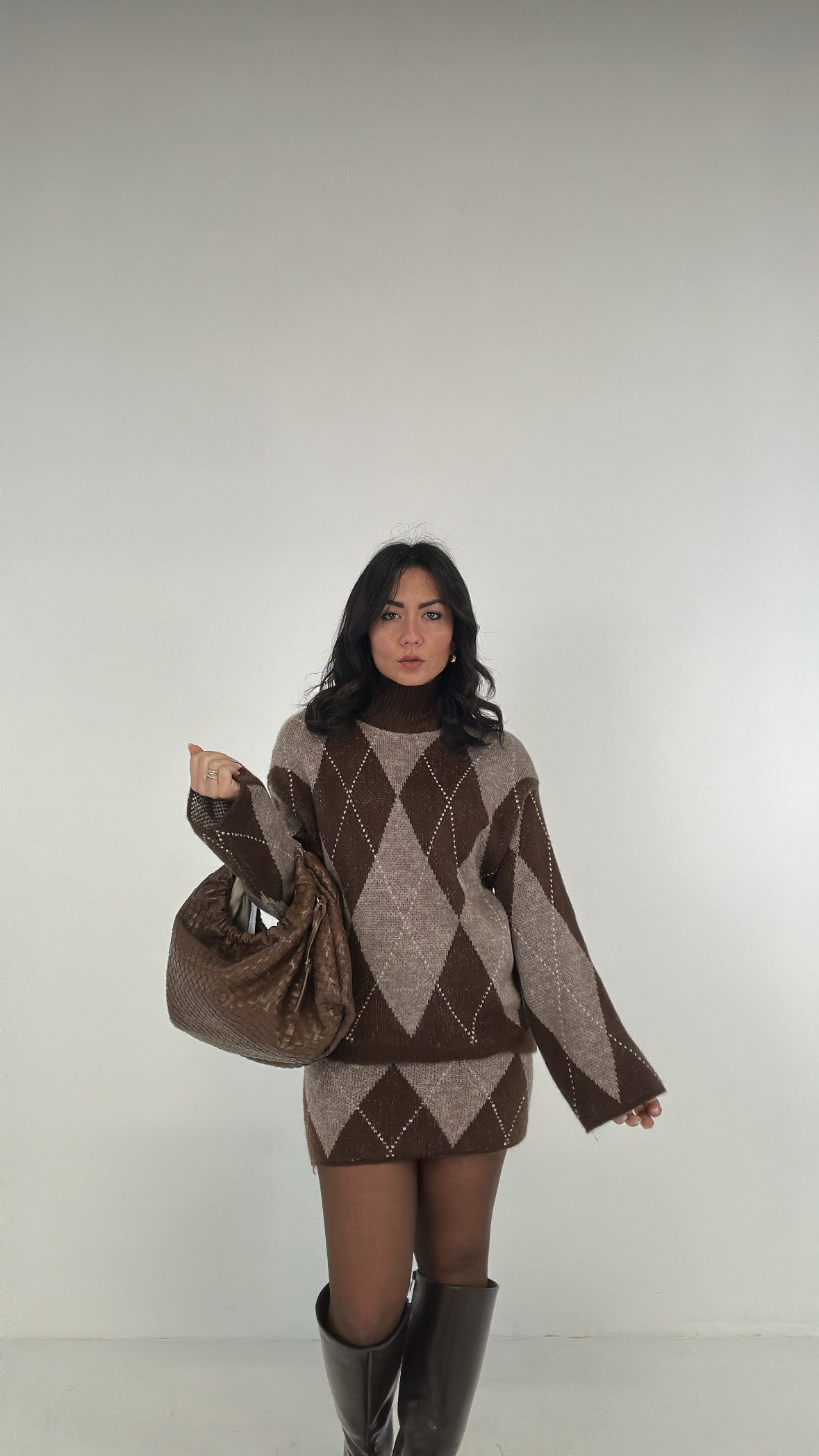 Completo ROMBO - MARRONE