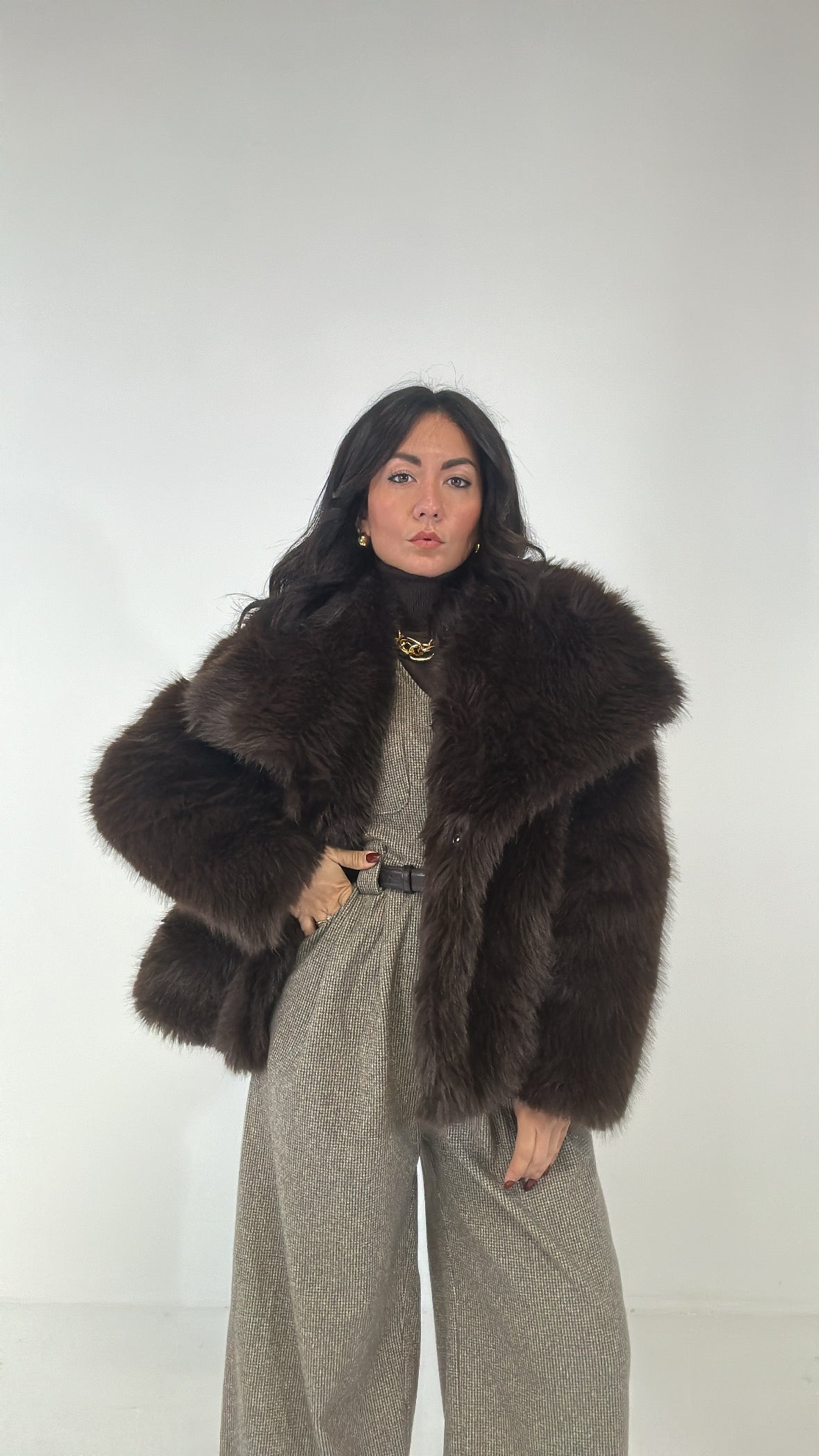 Ecopelliccia TRAND - MARRONE