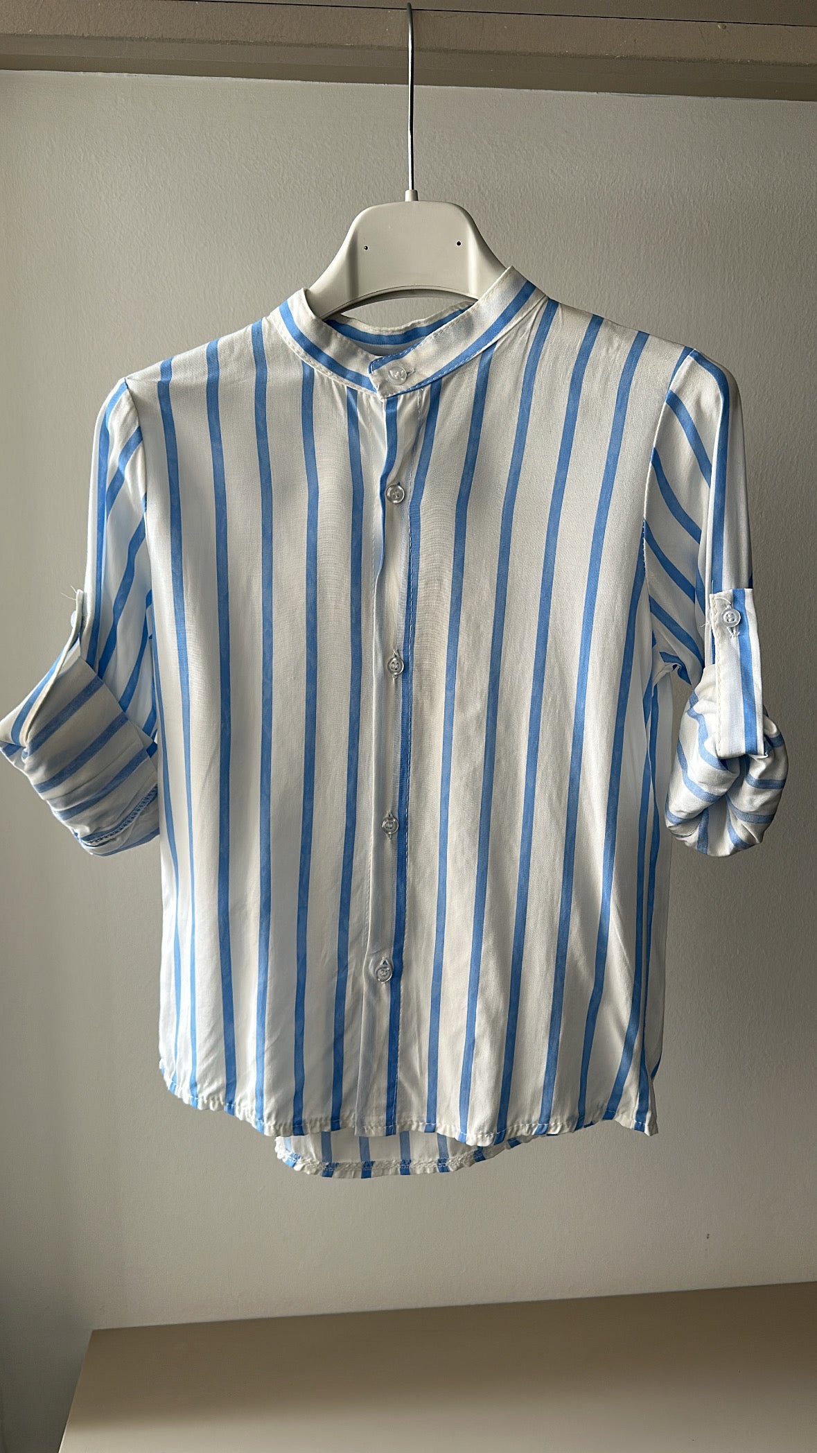 Camicia RIGHE 4-14A - AZZURRO