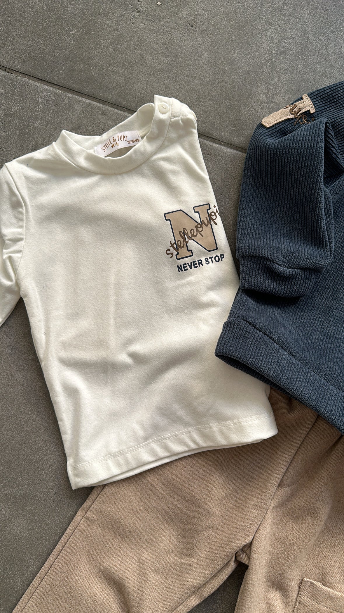 Completo CON CARDIGAN 12-36M - BLU
