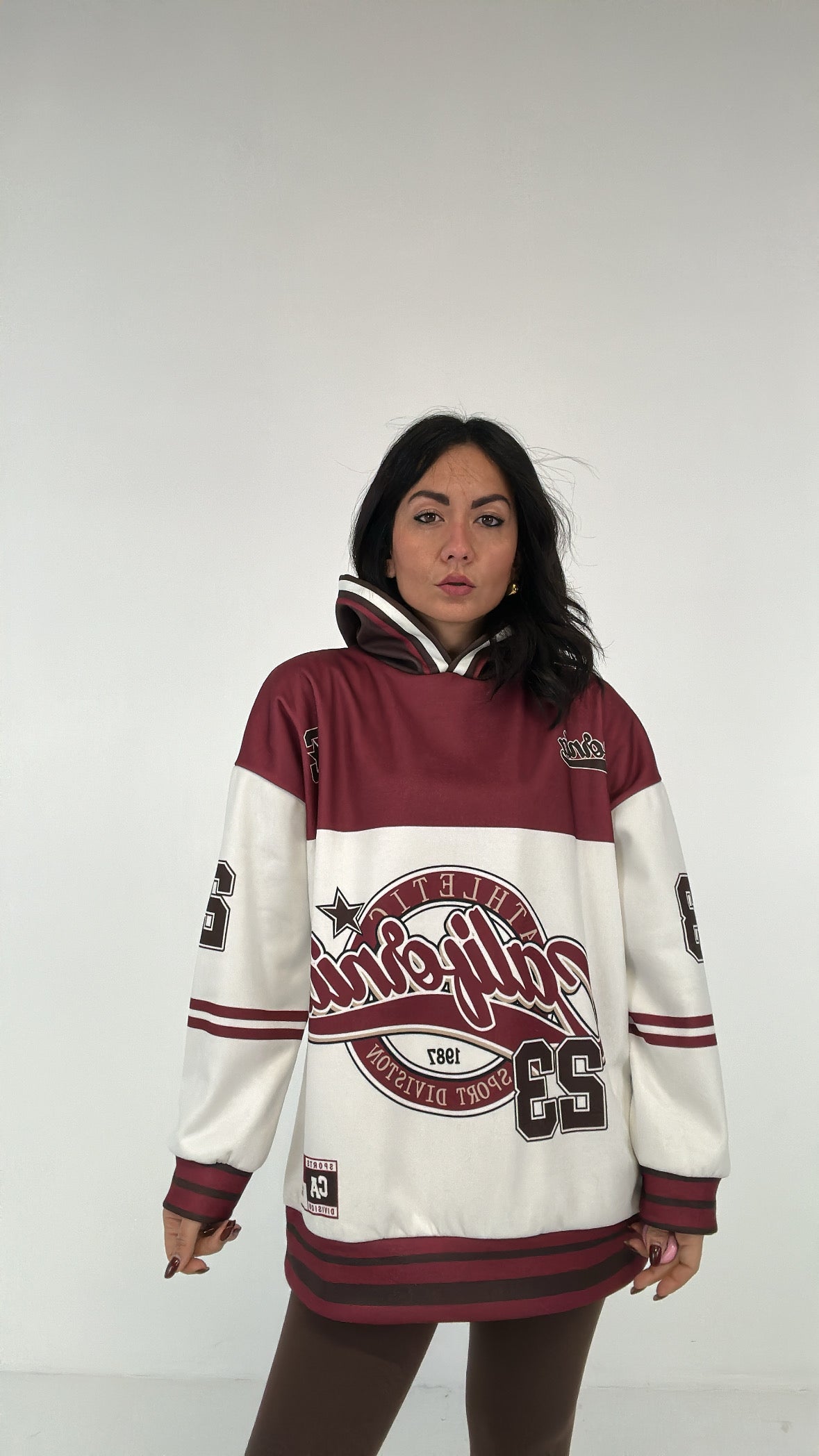 Felpa CALIFORNIA 23 - BORDEAUX