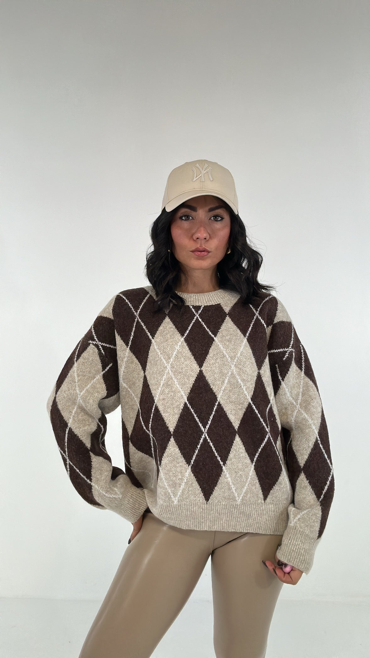 Pull ROMBO - BEIGE