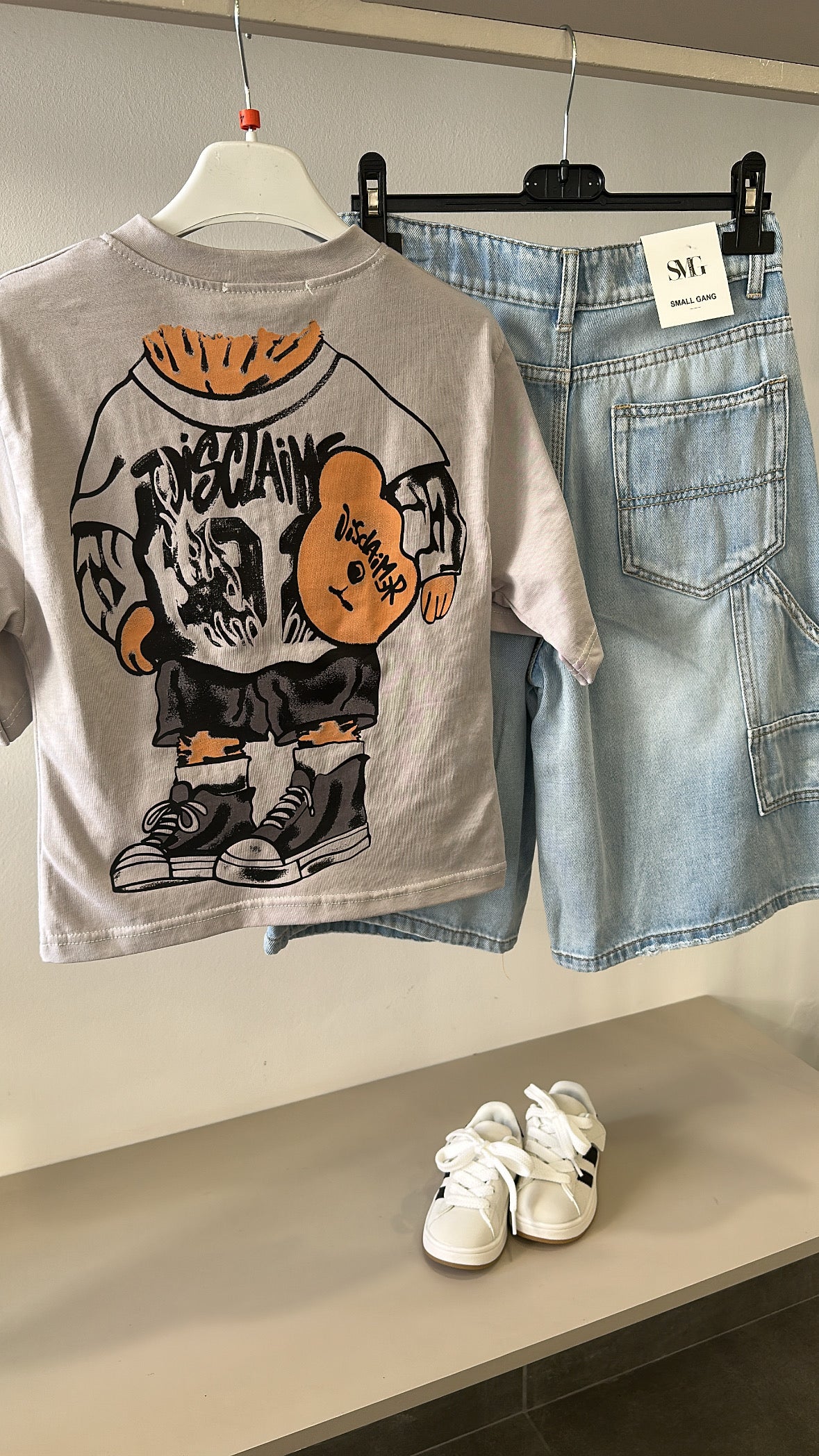 T-shirt DISCLA 4-14A - GRIGIO