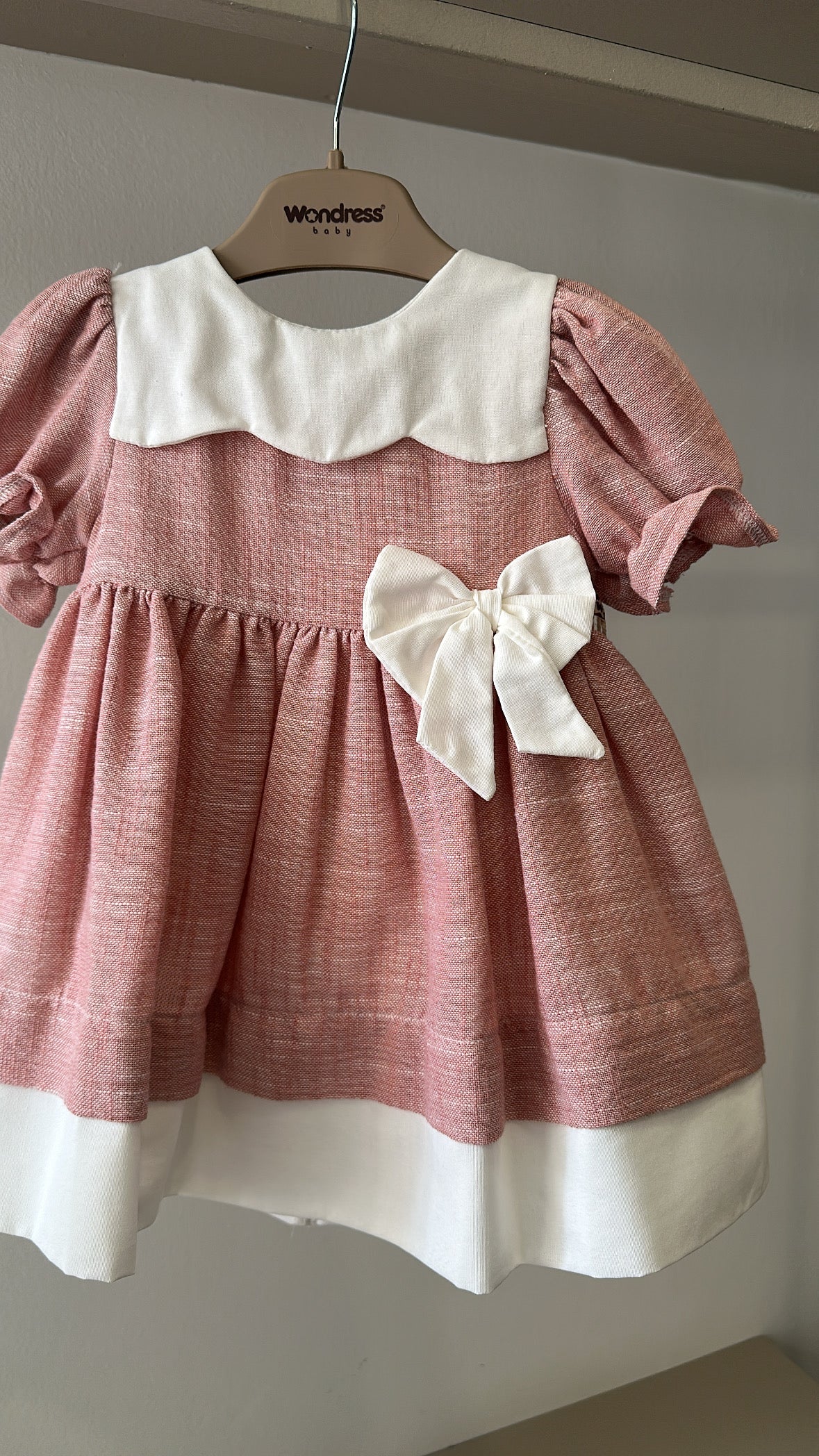 Vestitino IN LINO WENDY 9-24M - ROSA
