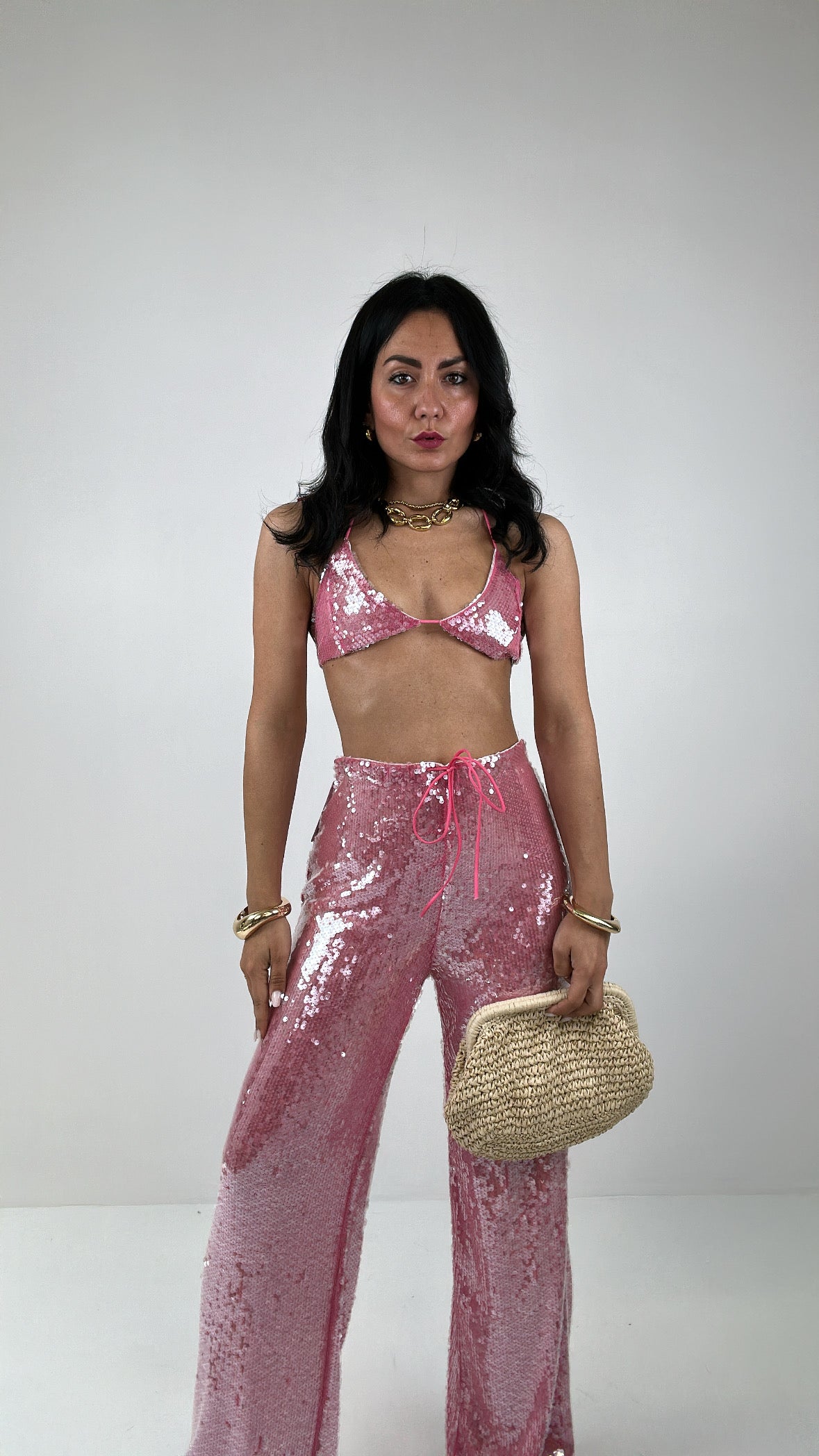 Completo PAILLETTES - ROSA