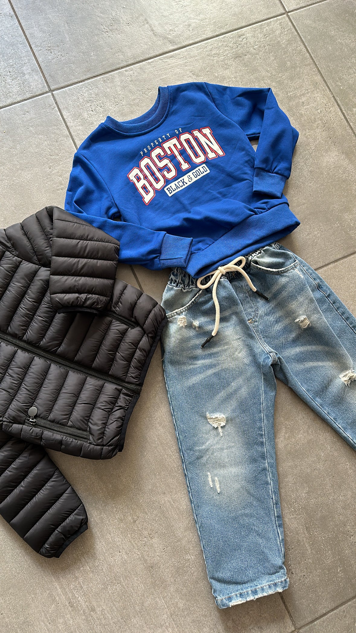 Felpa BOSTON 4-12A - BLU