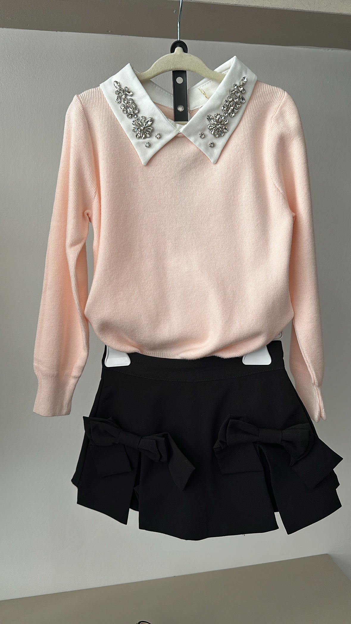 Pull COLLO BRILLANTINI 4-14A - ROSA