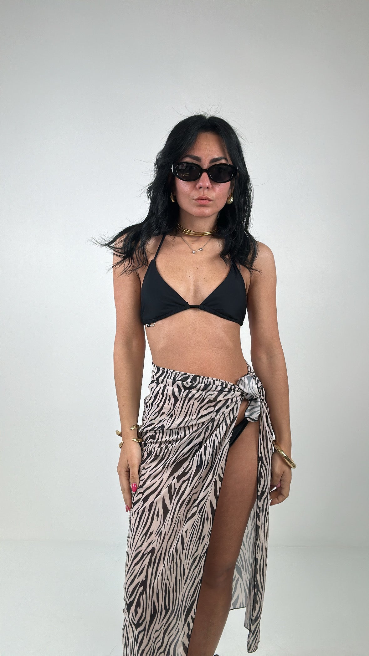 Bikini + COPRI ZEBRAT - PANNA