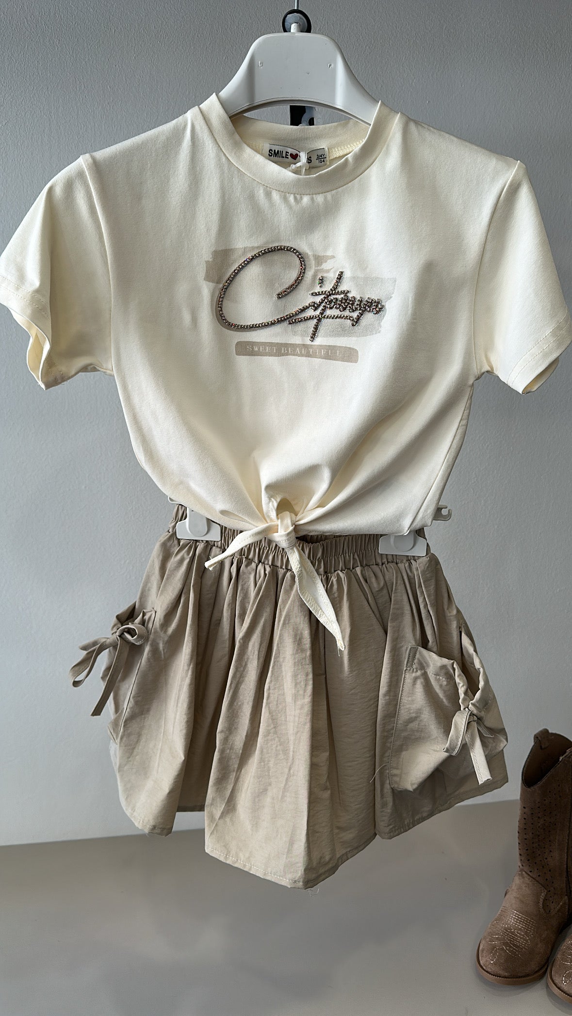 Completo SWEET BEAUTIFUL 3-8A - BEIGE