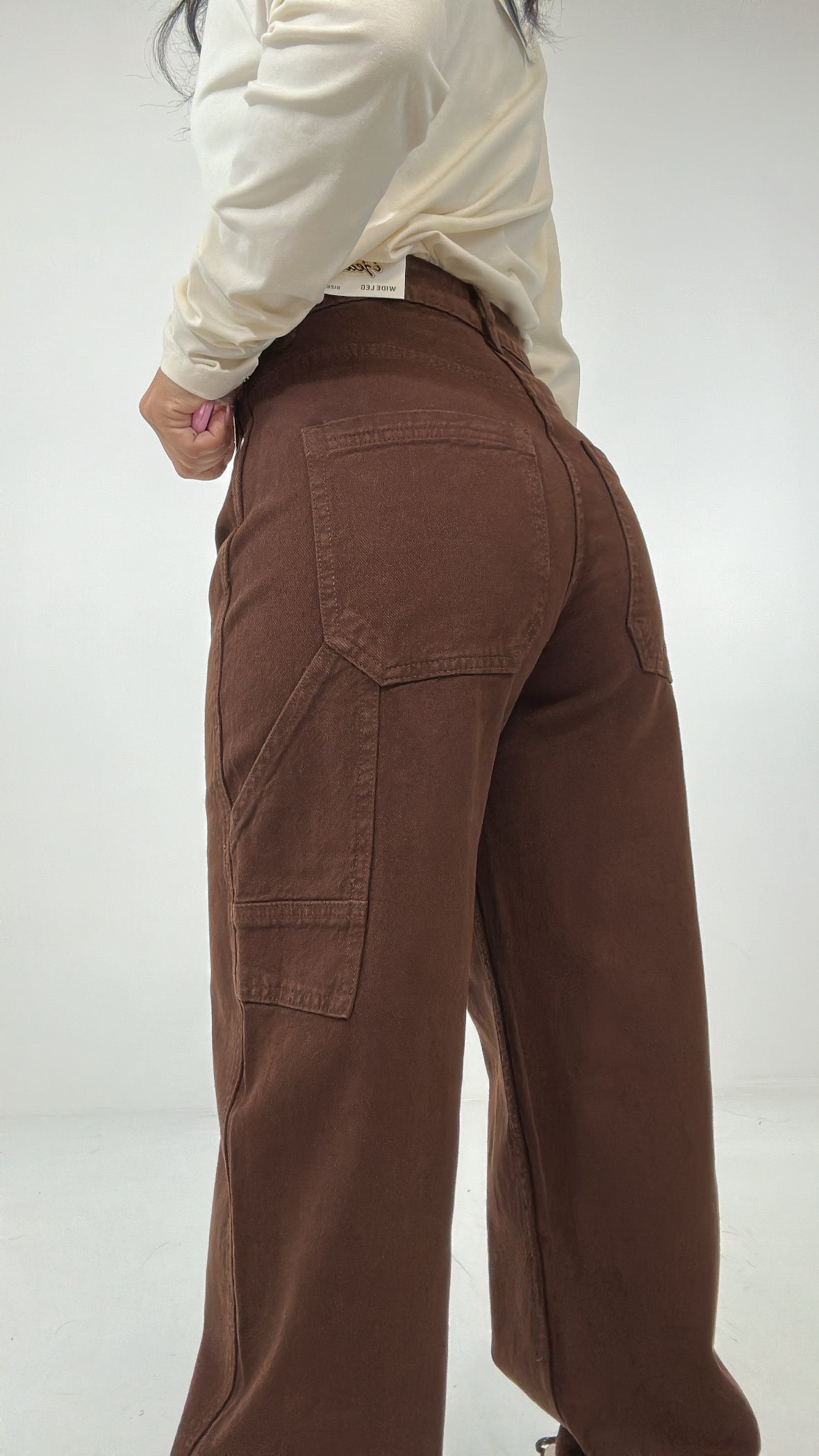 Jeans WIDE LEG BROWN - MARRONE