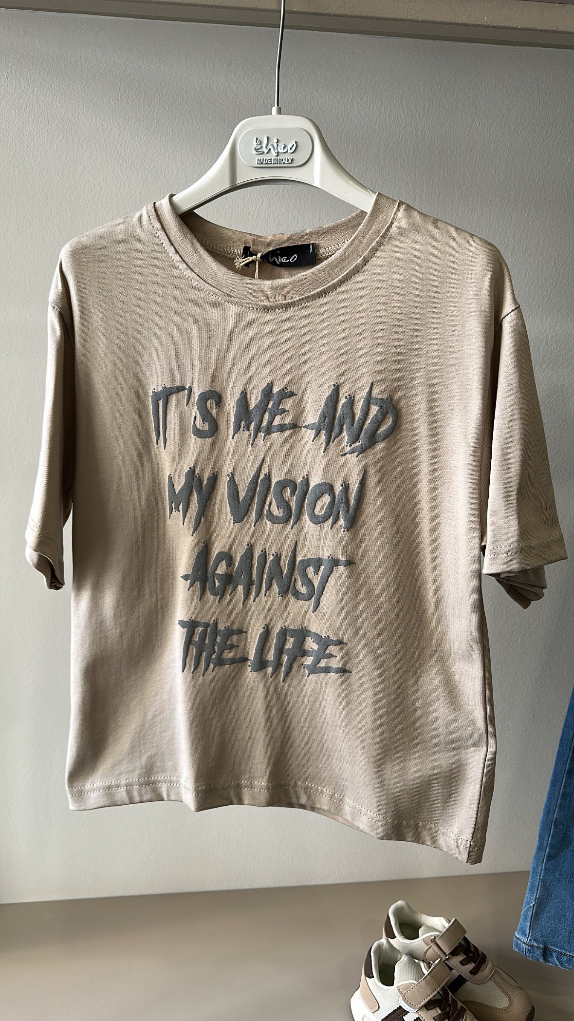 T-shirt THE LIFE 4-14A - BEIGE