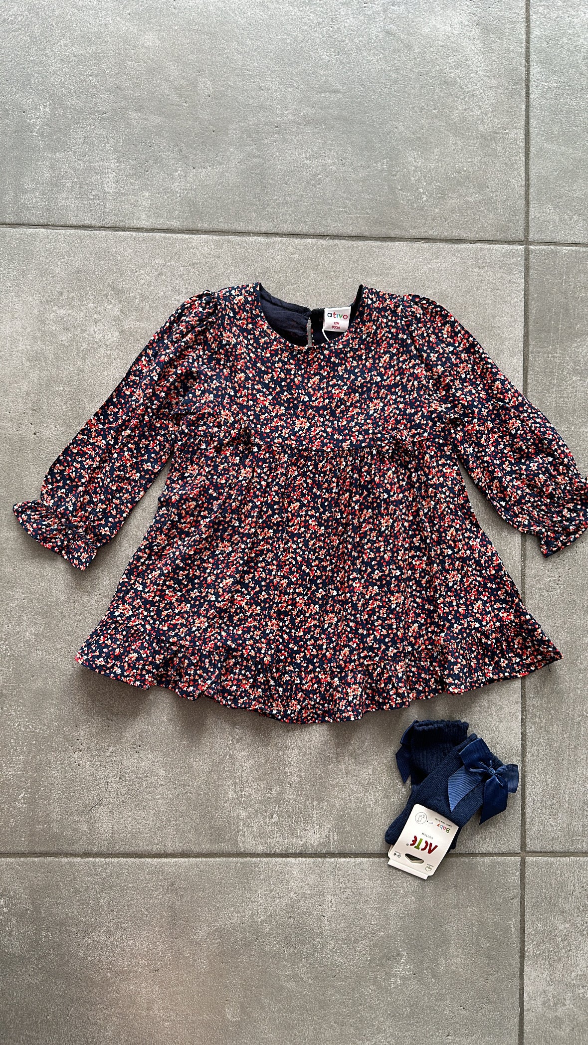 Vestitino FIORELLINI ATI 12-36M - BLU