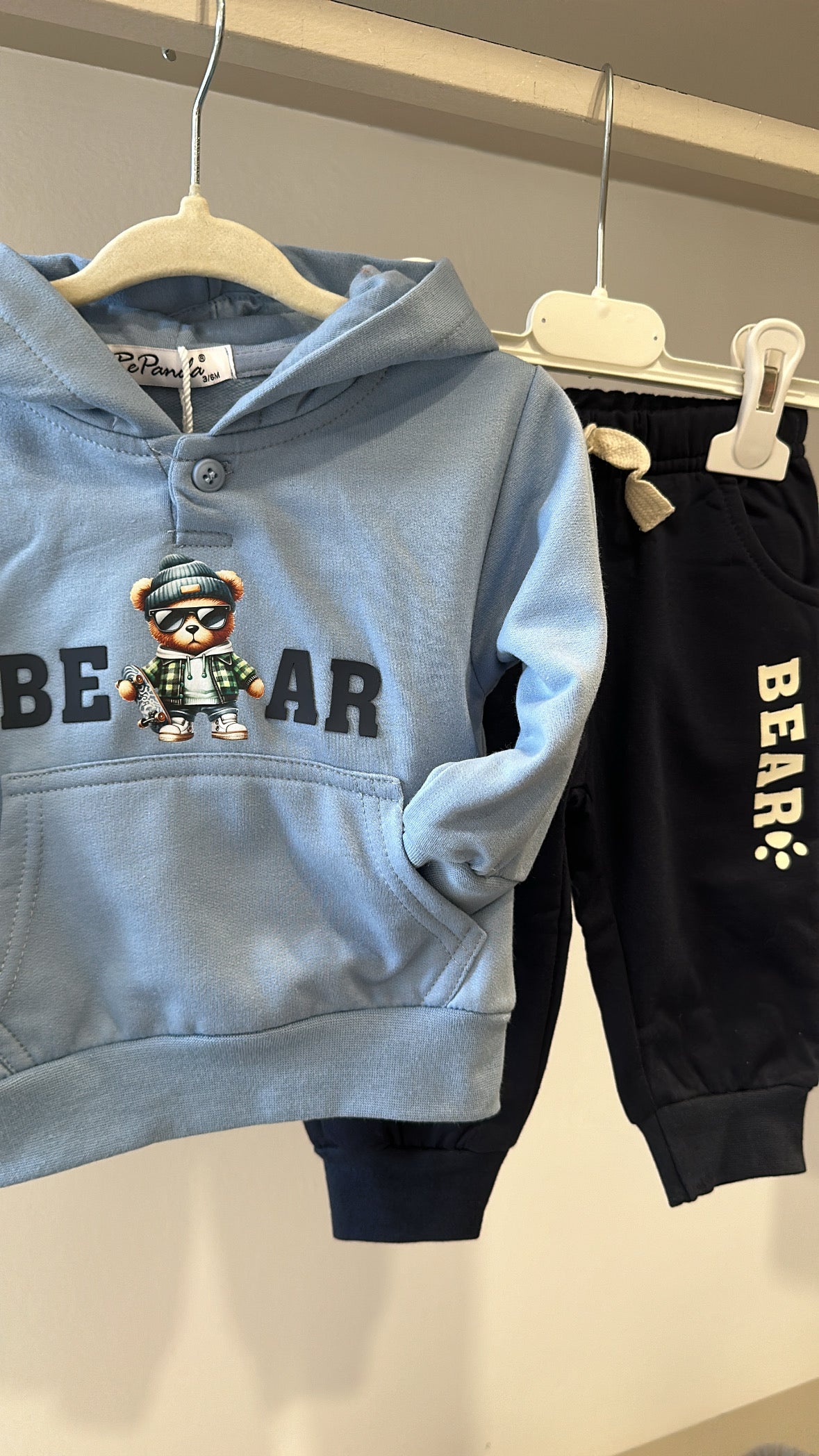 Tuta BEAR 3-14M - AZZURRO