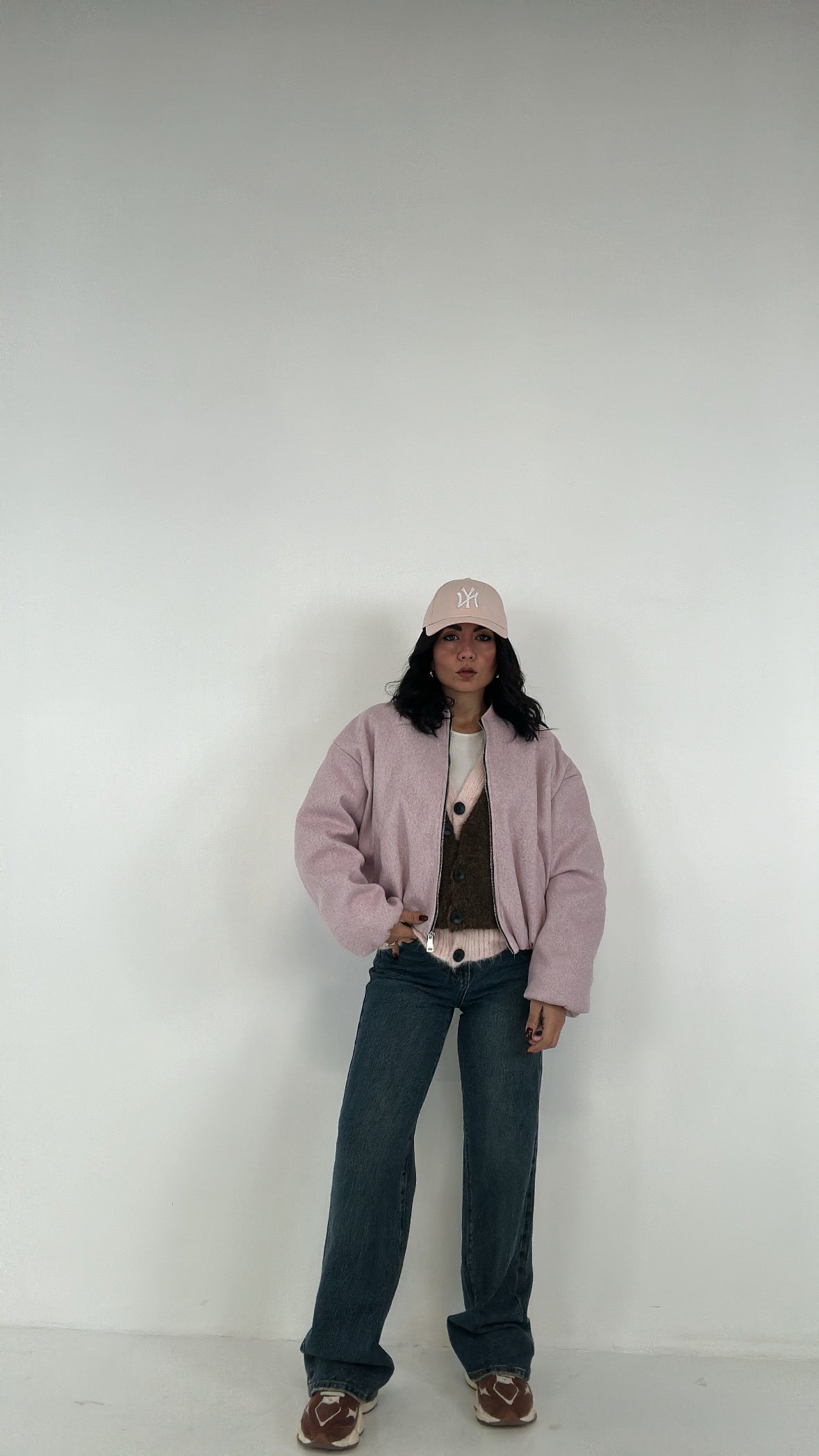 Bomber IN PANNO TRAPUNTATO - ROSA