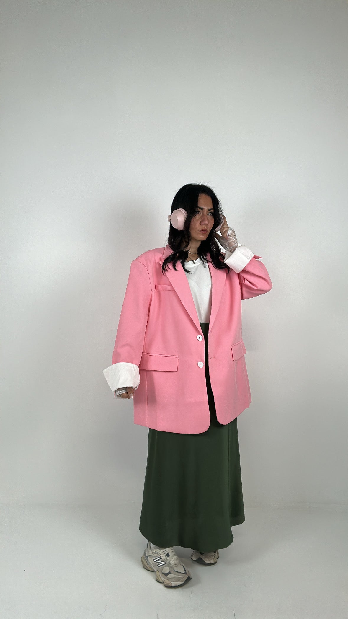 Blazer OVER PIEGA - ROSA BARBIE