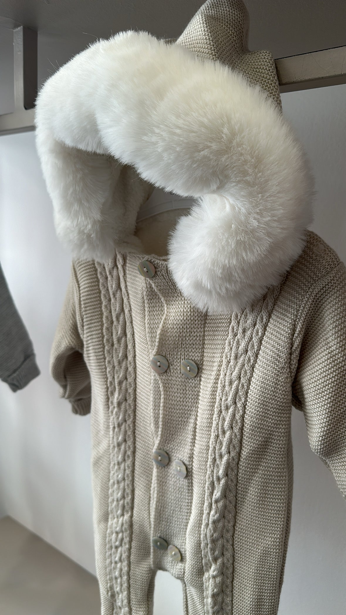 Tutina CON PELLICCIA 6-12M - BEIGE