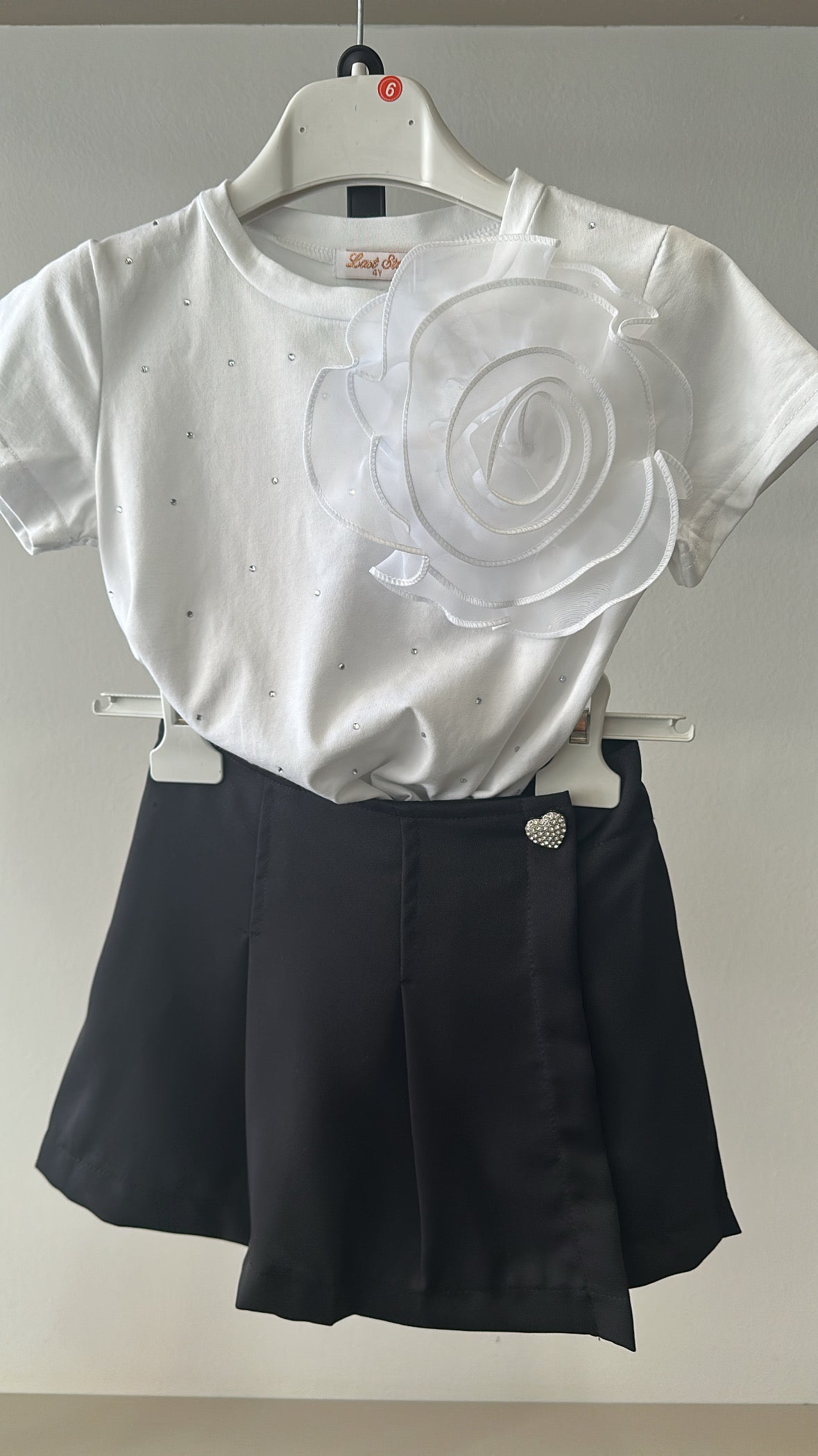 Completo FIOR DI TULLE 4-12A - BIANCO