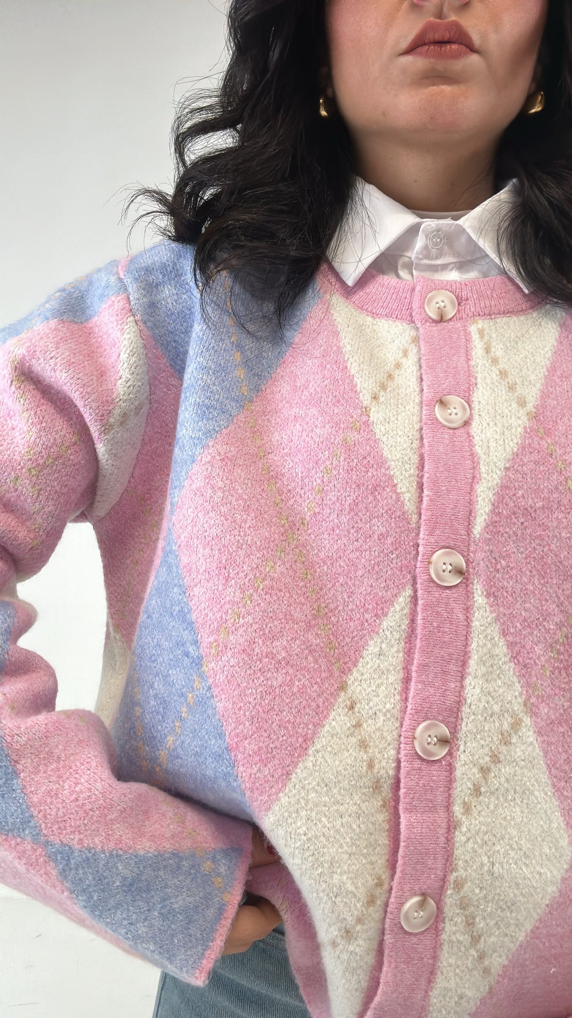 Cardigan ROMBI NEW - ROSA