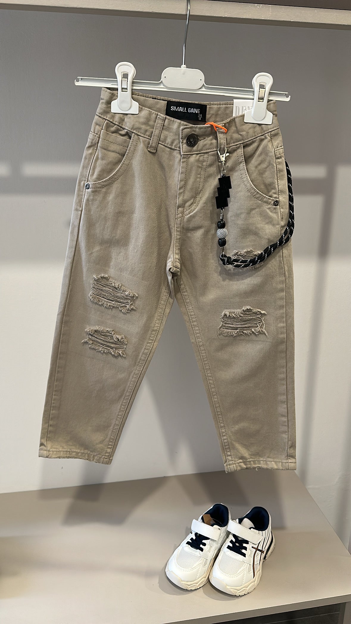 Jeans STREET 3-8A - BEIGE
