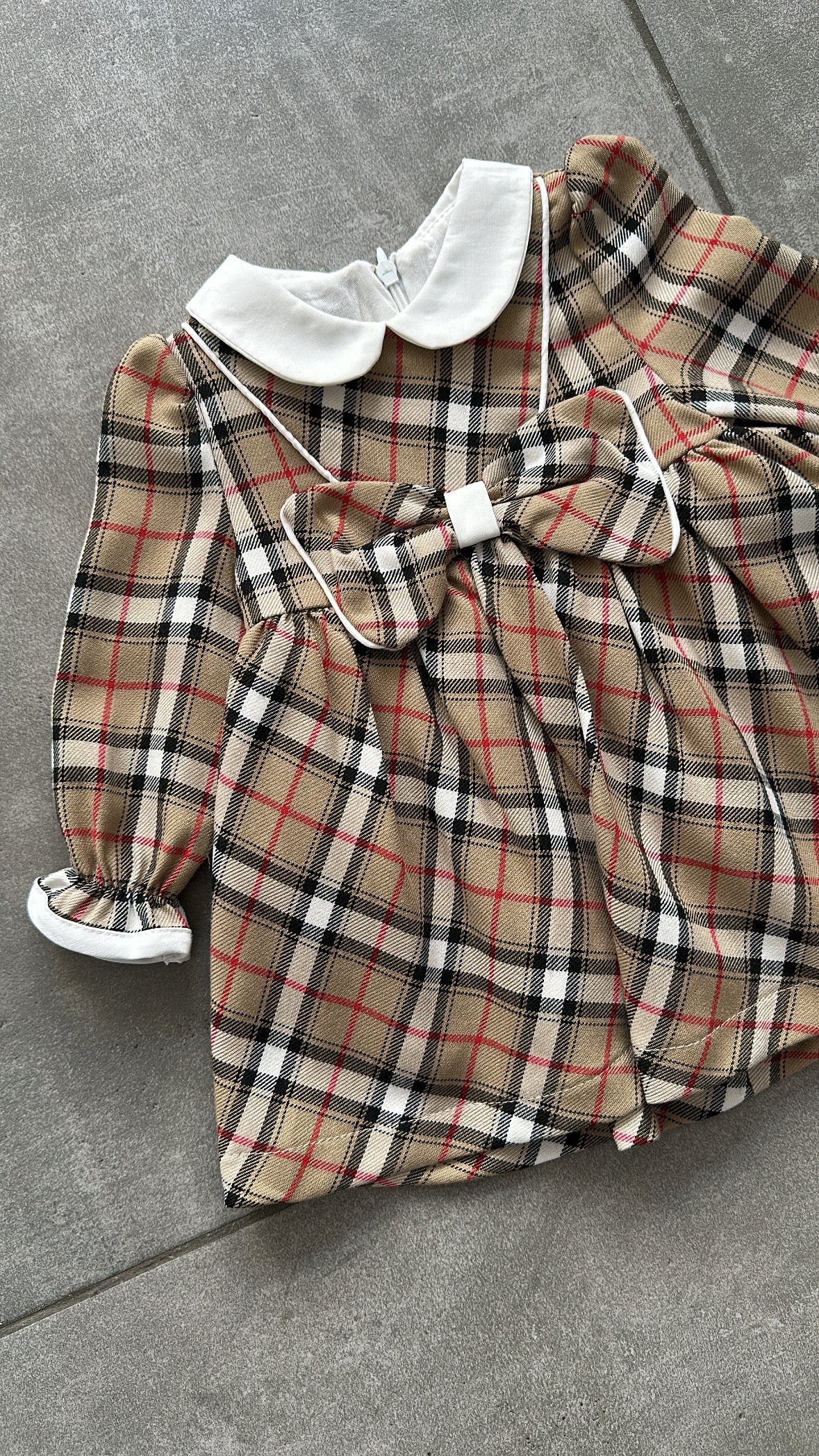 Vestito BARBER FIOCCO 6-24M - MARRONE