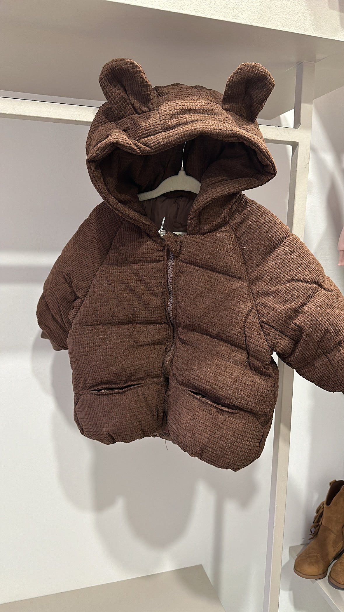 Giubbotto IN VELLUTO - MARRONE